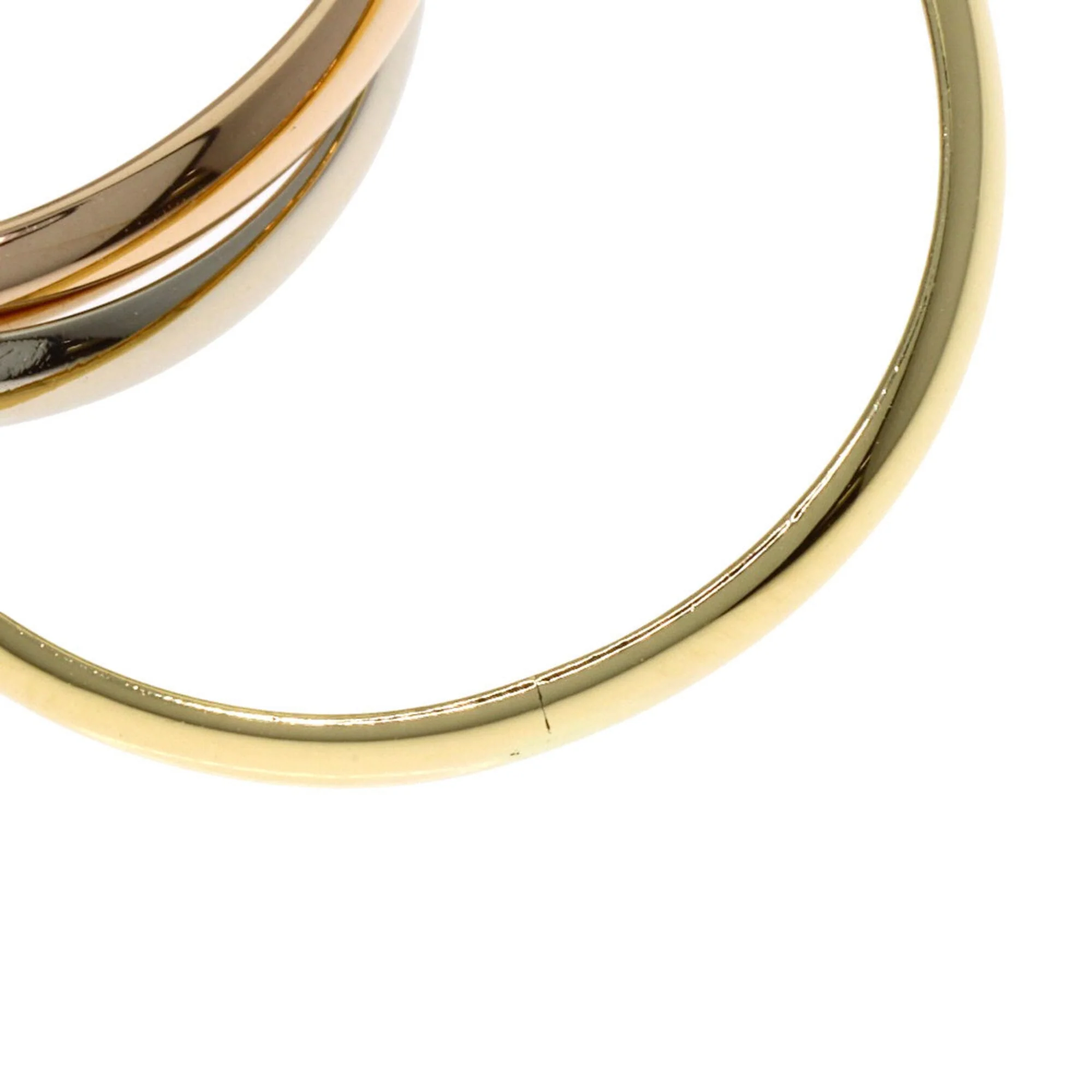 Vendome Louis Cartier Band Ring 18K Tricolor Gold - Image 8