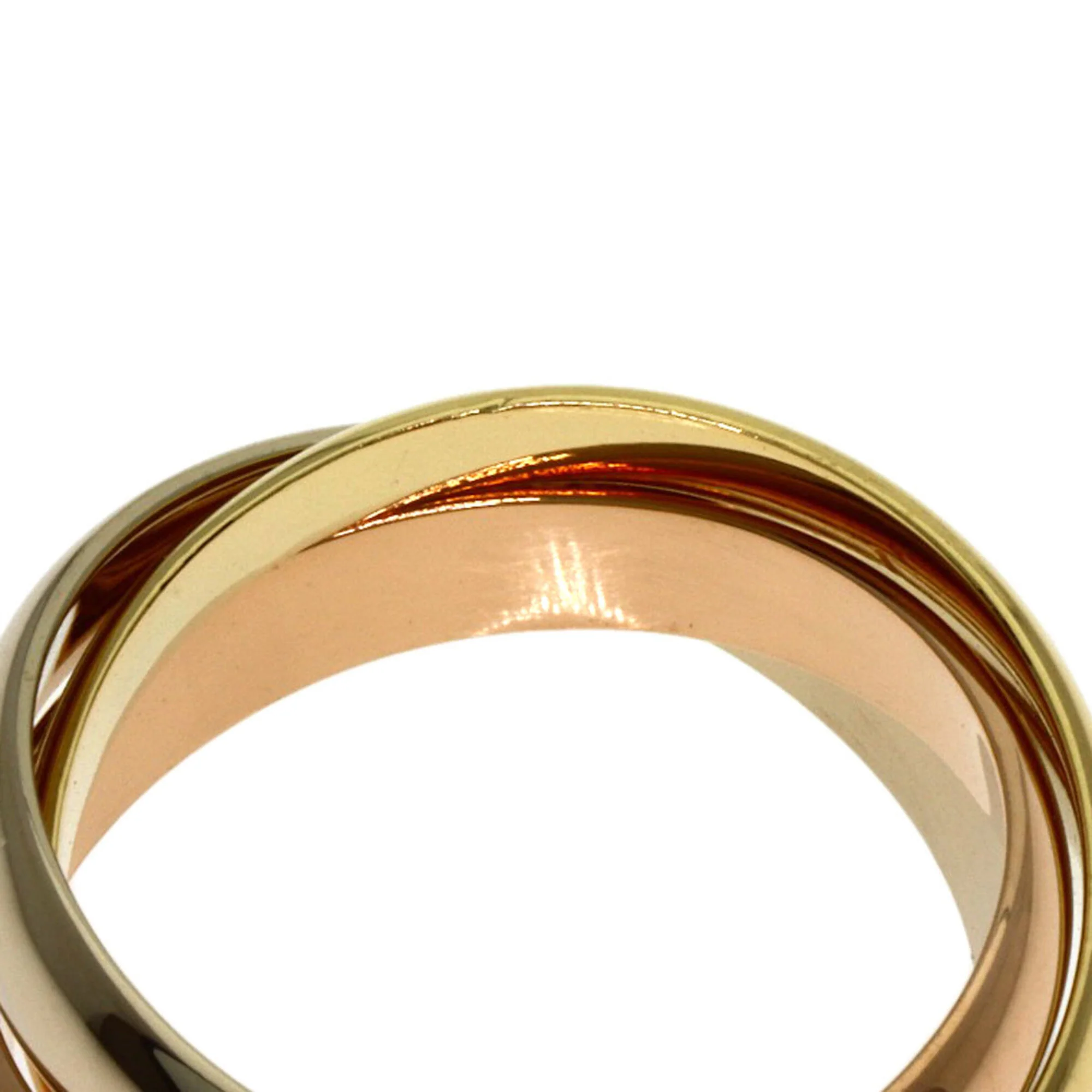 Vendome Louis Cartier Band Ring 18K Tricolor Gold - Image 6