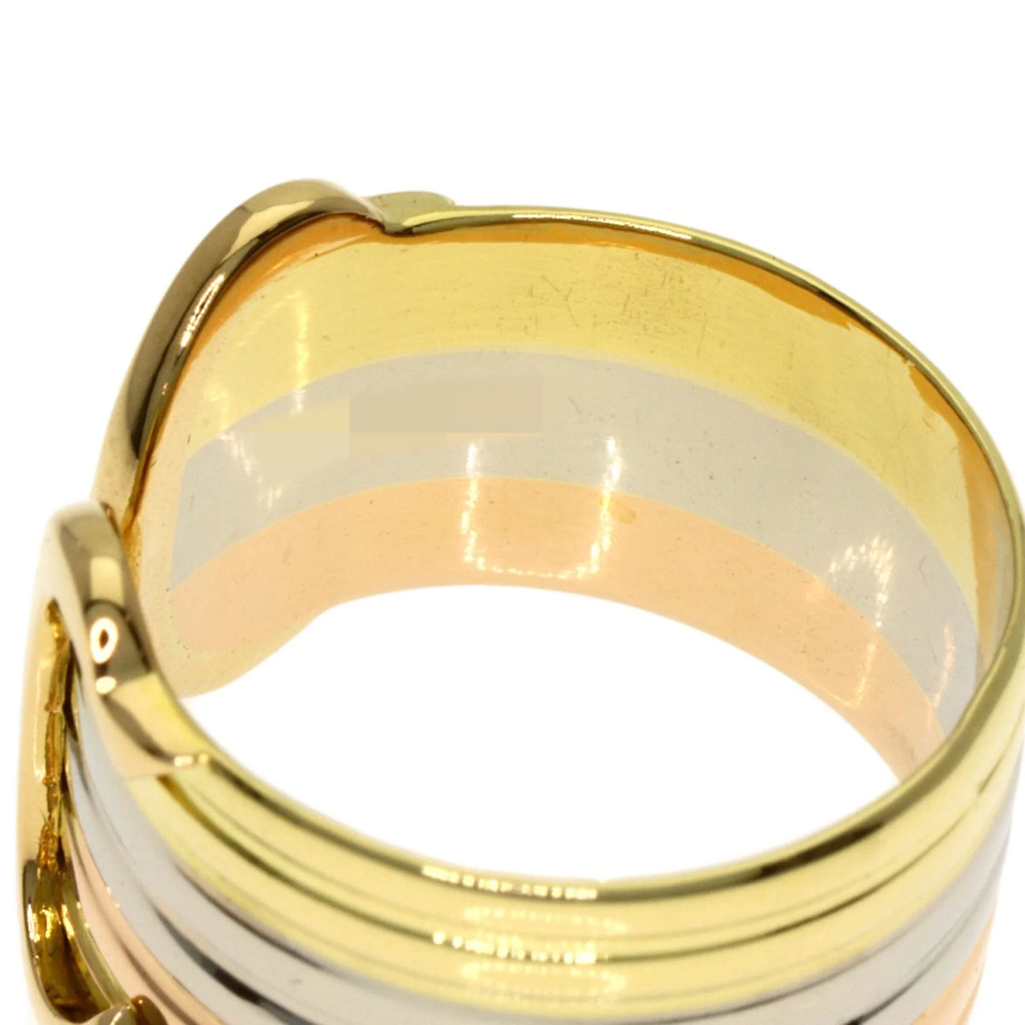 Vendome Louis Cartier Band Ring 18K Tricolor Gold - Image 7