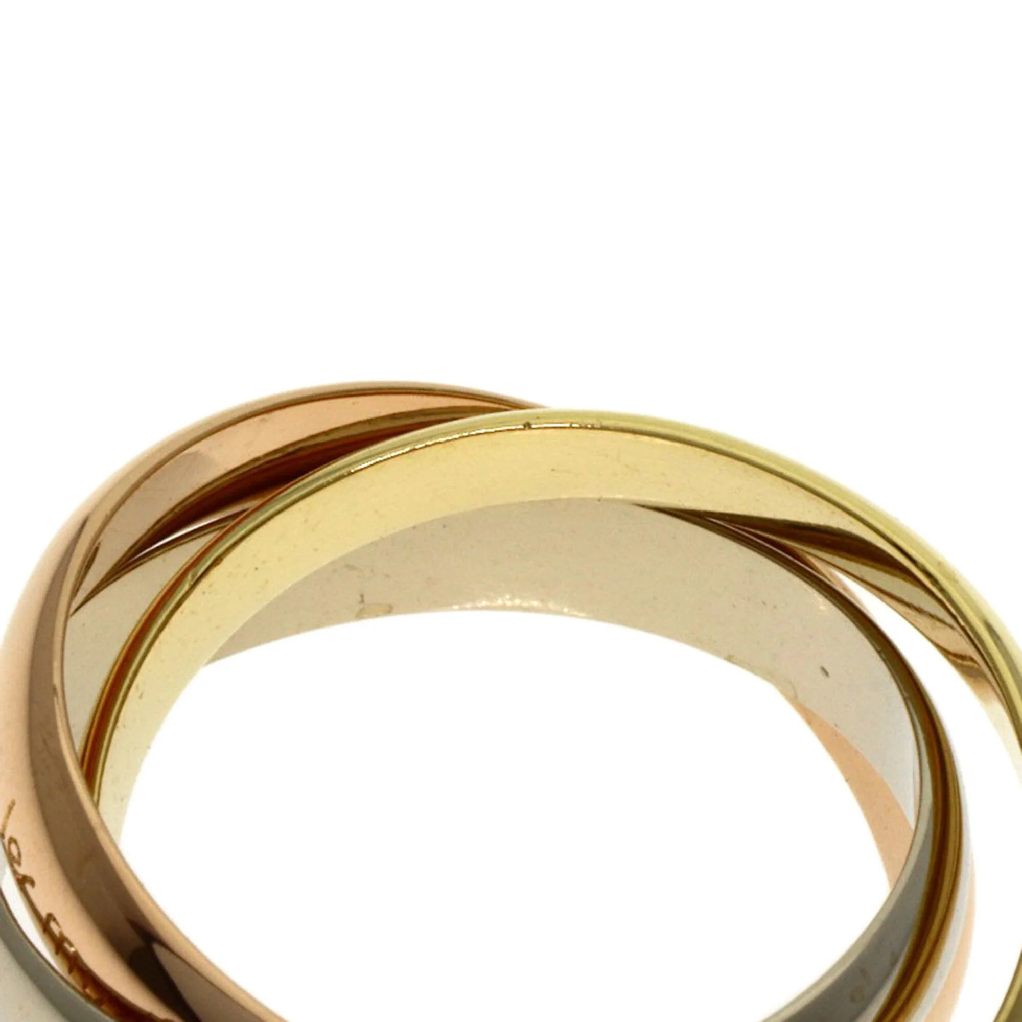 Vendome Louis Cartier Band Ring 18K Tricolor Gold - Image 6