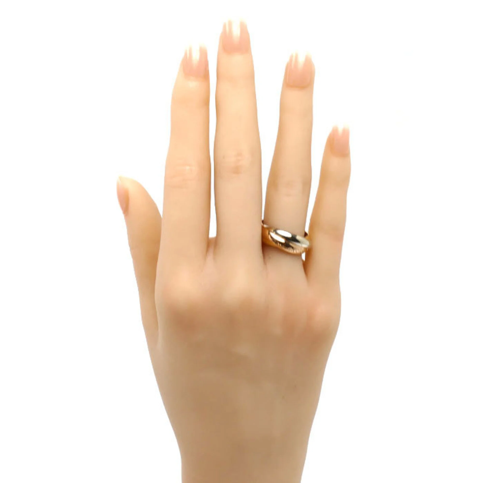 Vendome Louis Cartier Band Ring 18K Tricolor Gold - Image 6