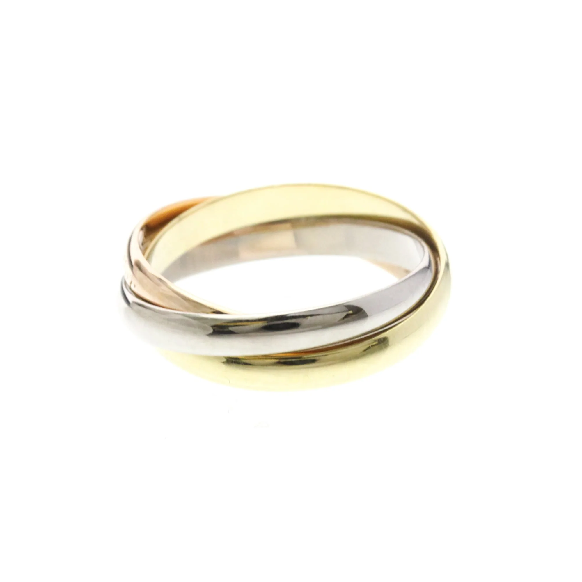 Vendome Louis Cartier Band Ring 18K Tricolor Gold - Image 2