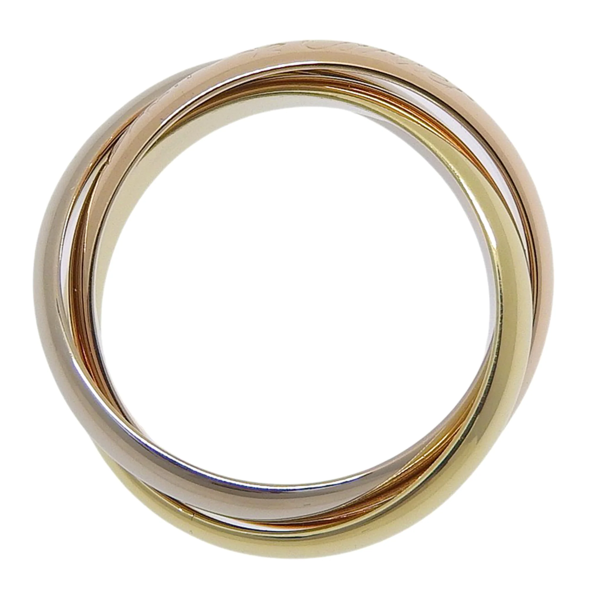 Vendome Louis Cartier Band Ring 18K Tricolor Gold - Image 3