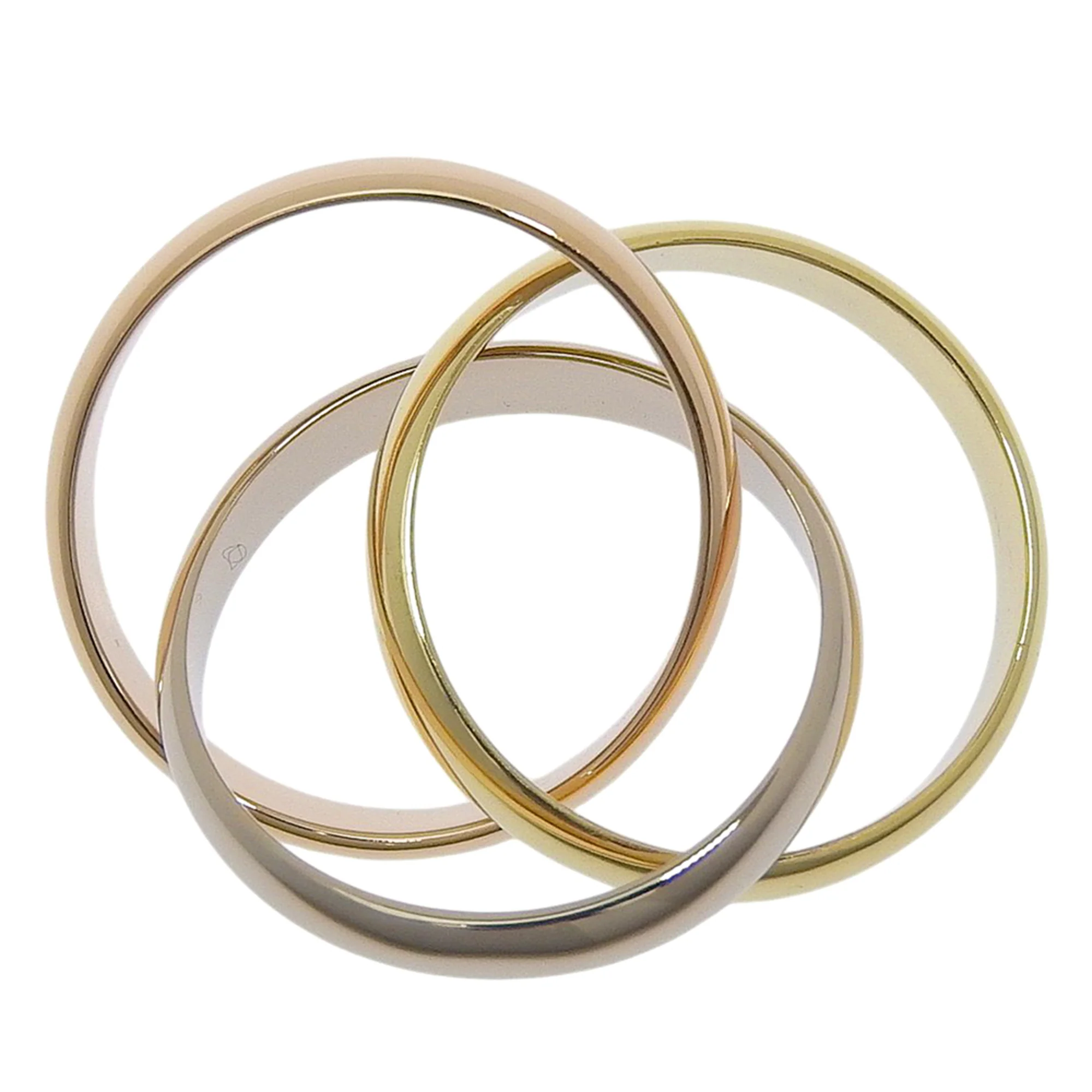 Vendome Louis Cartier Band Ring 18K Tricolor Gold - Image 4