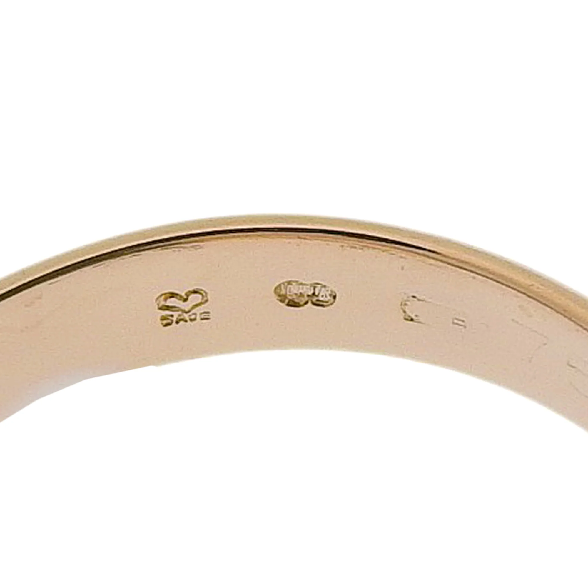 Vendome Louis Cartier Band Ring 18K Tricolor Gold - Image 5