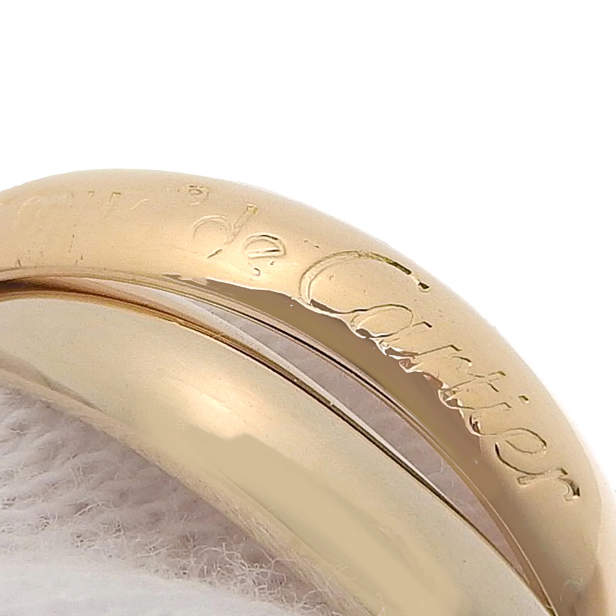 Vendome Louis Cartier Band Ring 18K Tricolor Gold - Image 6