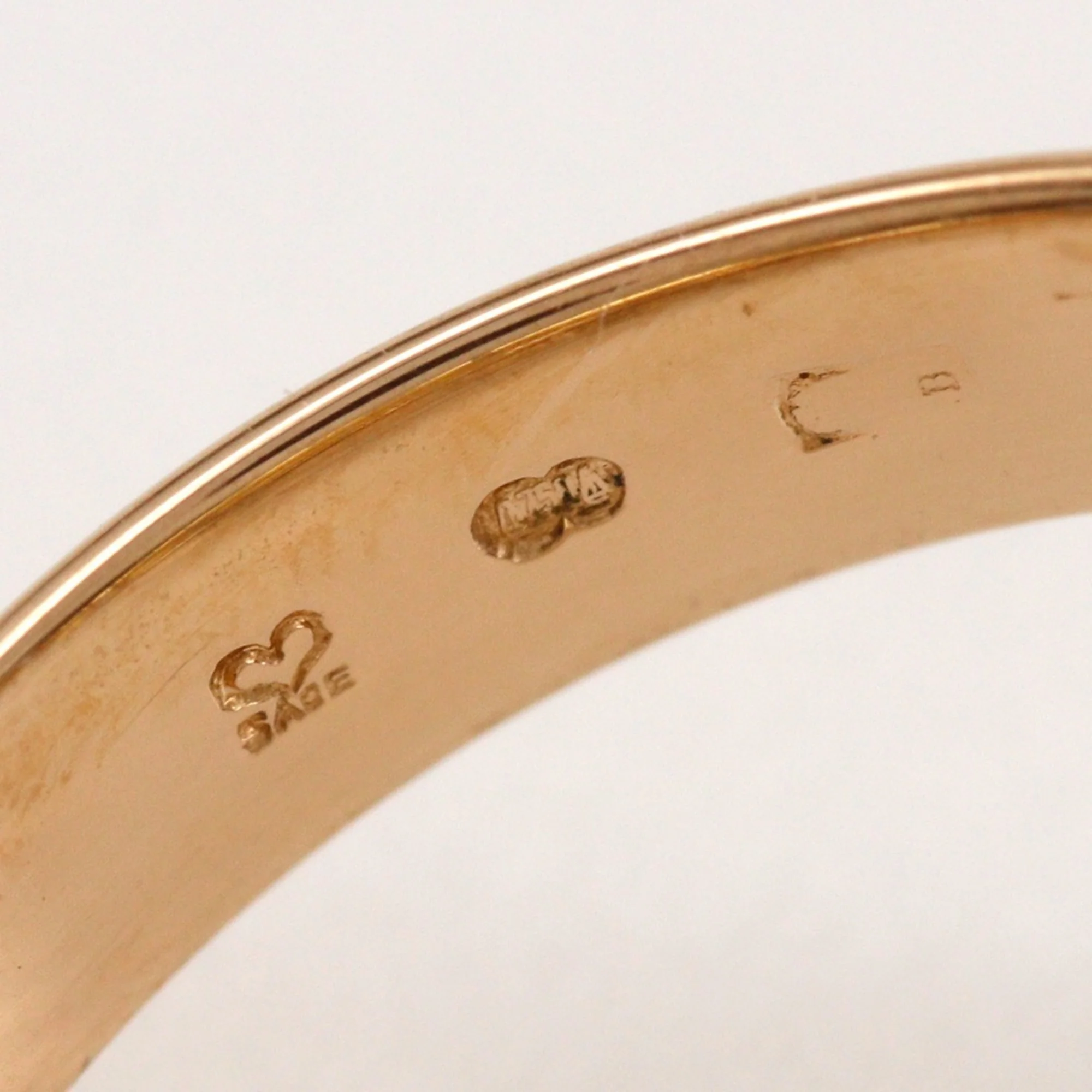 Vendome Louis Cartier Band Ring 18K Tricolor Gold - Image 7