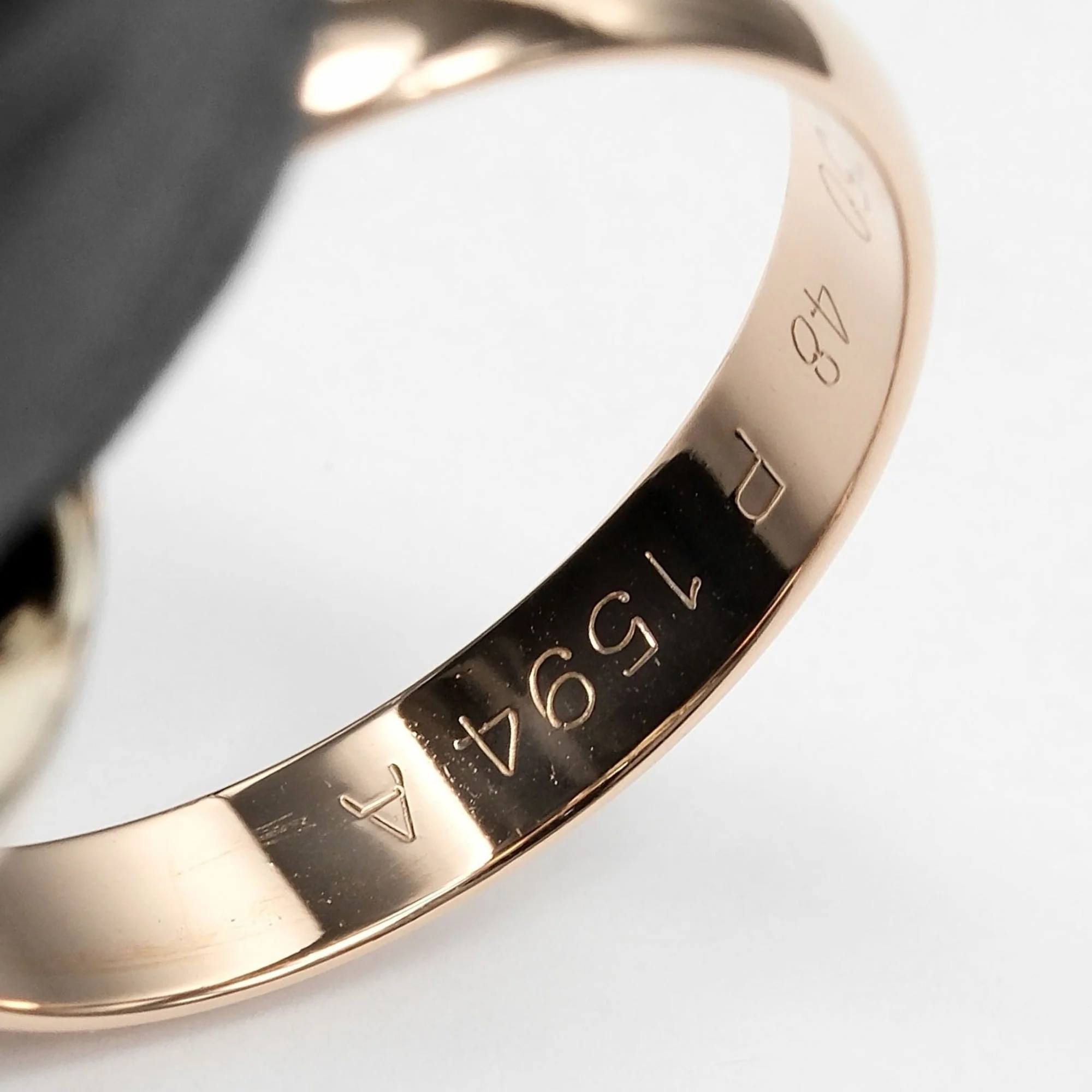 Vendome Louis Cartier Band Ring 18K Tricolor Gold - Image 4