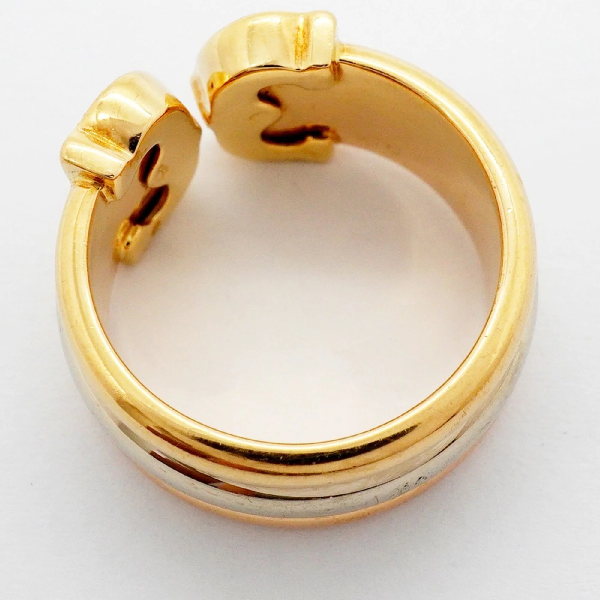 Vendome Louis Cartier Band Ring 18K Tricolor Gold - Image 7