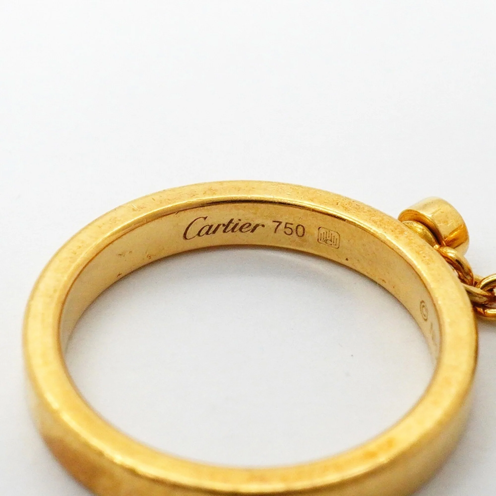 Vendome Louis Cartier Band Ring 18K Tricolor Gold - Image 4