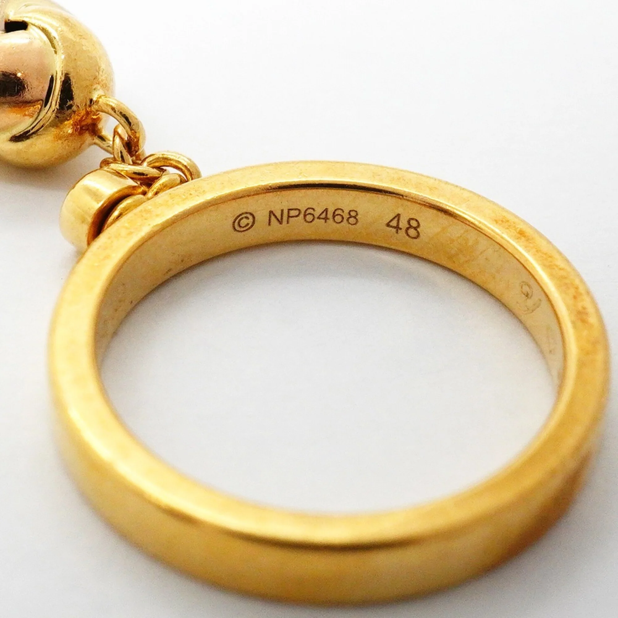 Vendome Louis Cartier Band Ring 18K Tricolor Gold - Image 5