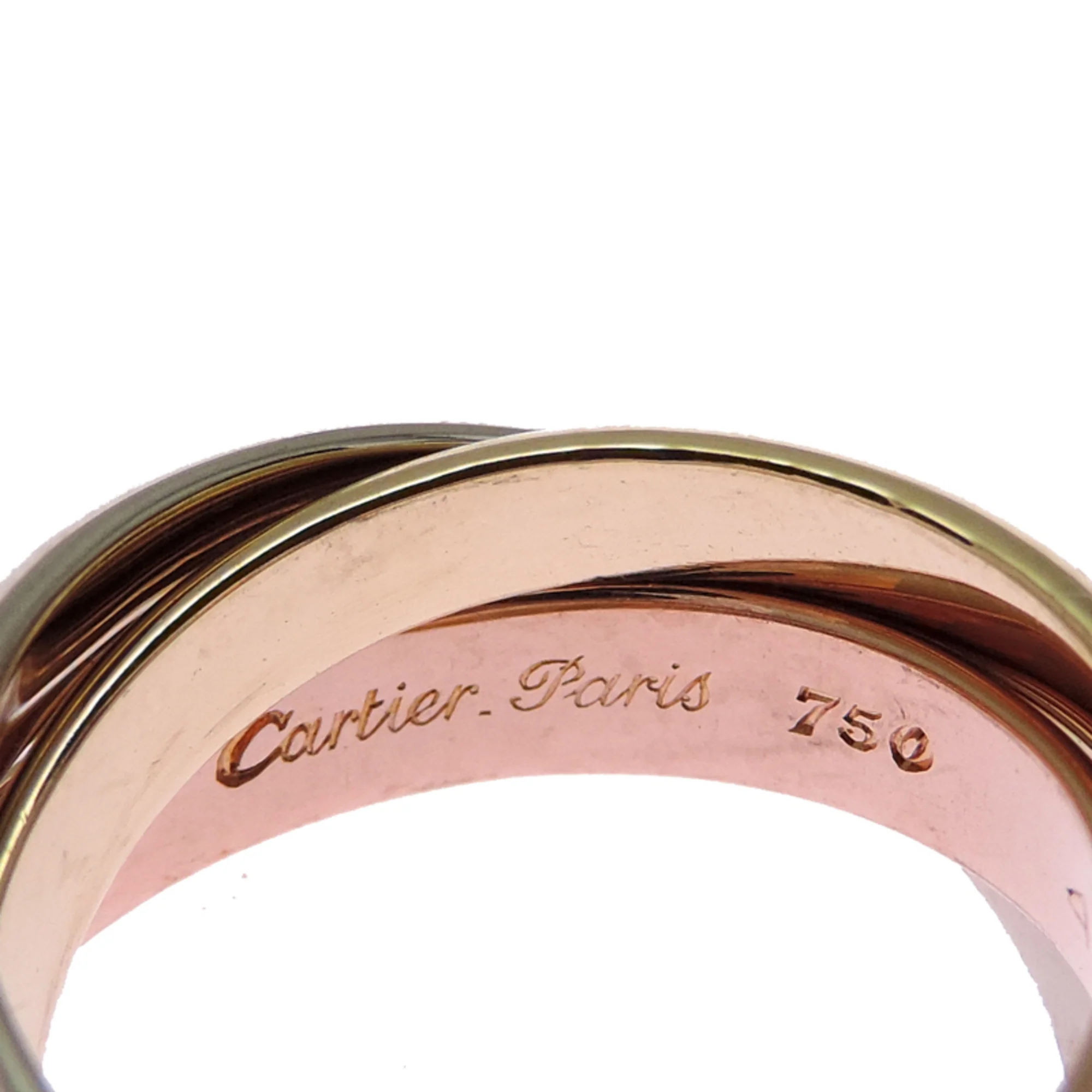 Vendome Louis Cartier Band Ring 18K Tricolor Gold - Image 5