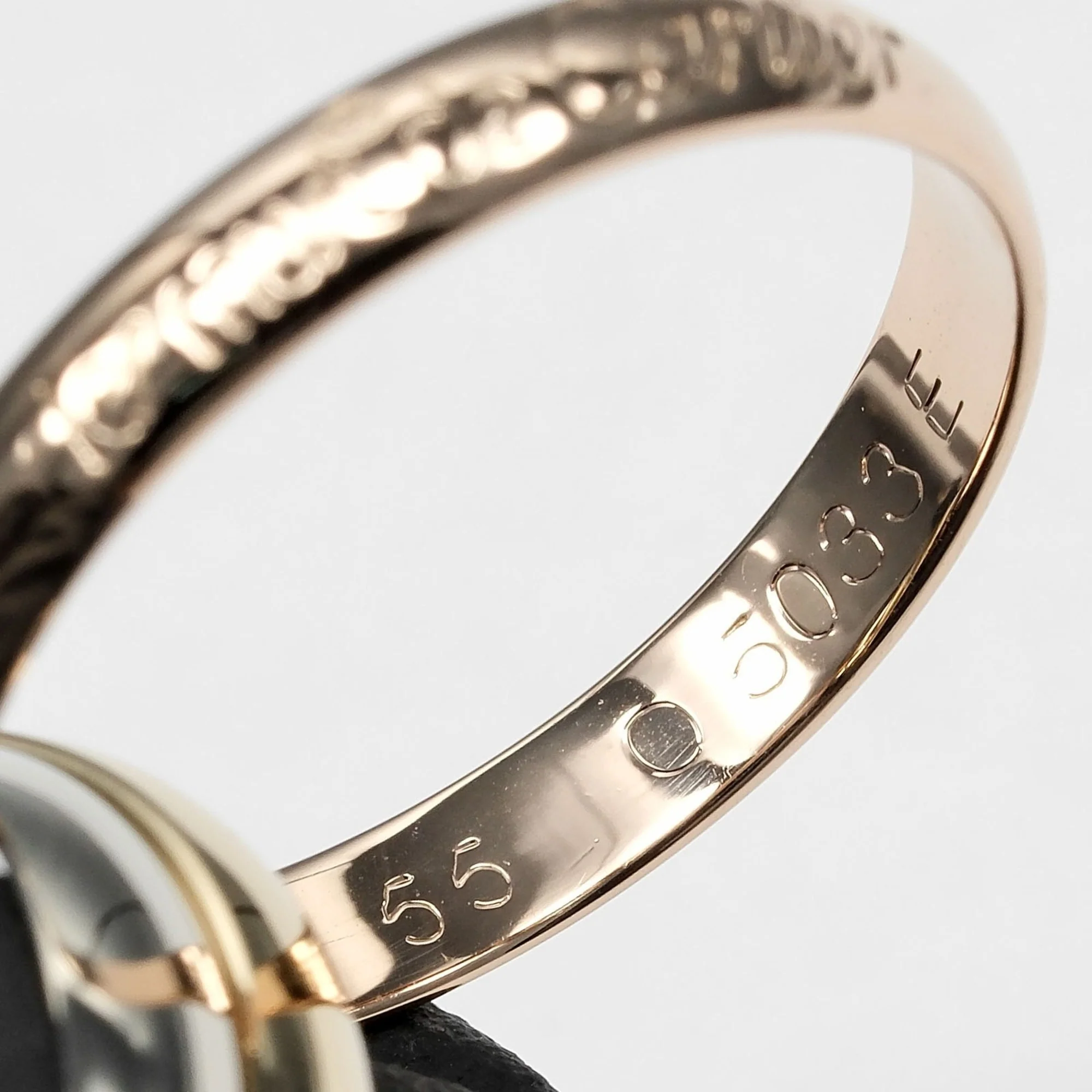 Vendome Louis Cartier Band Ring 18K Tricolor Gold - Image 5