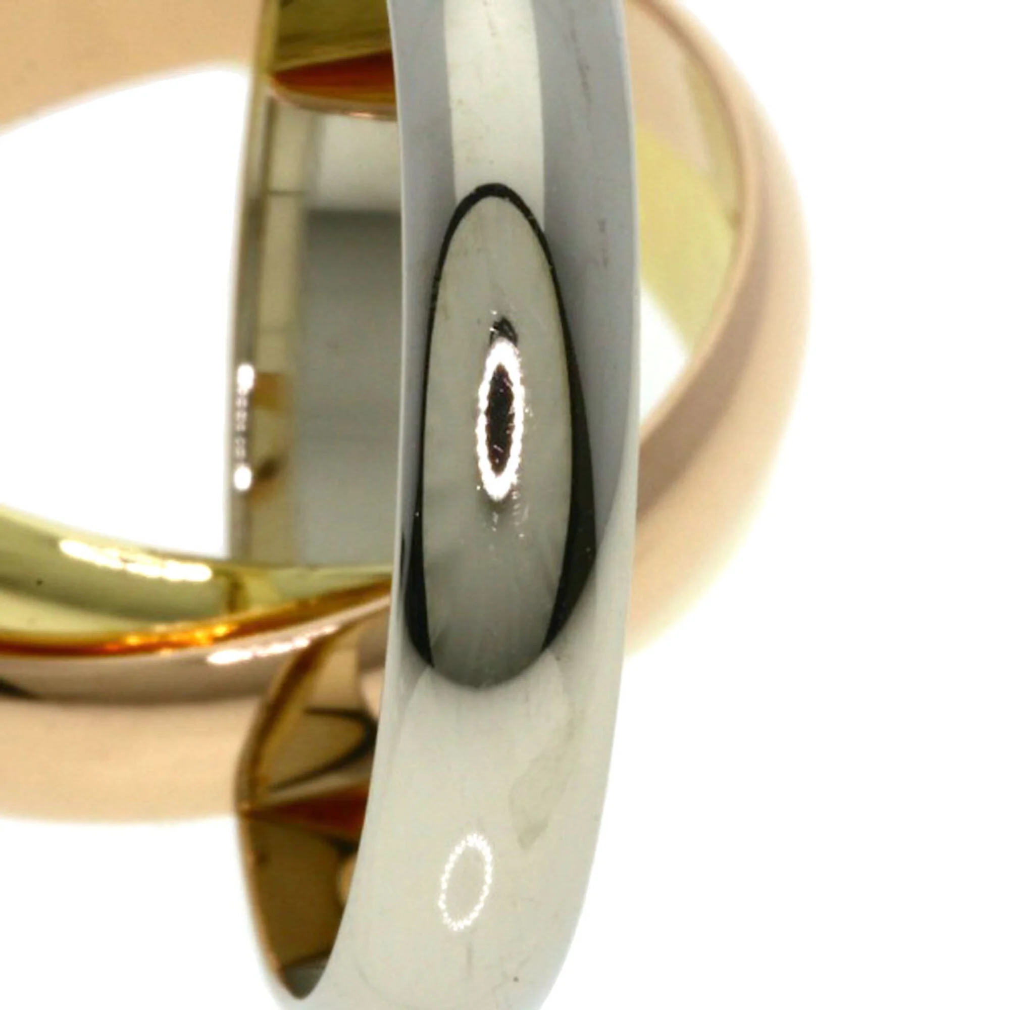 Vendome Louis Cartier Band Ring 18K Tricolor Gold - Image 5