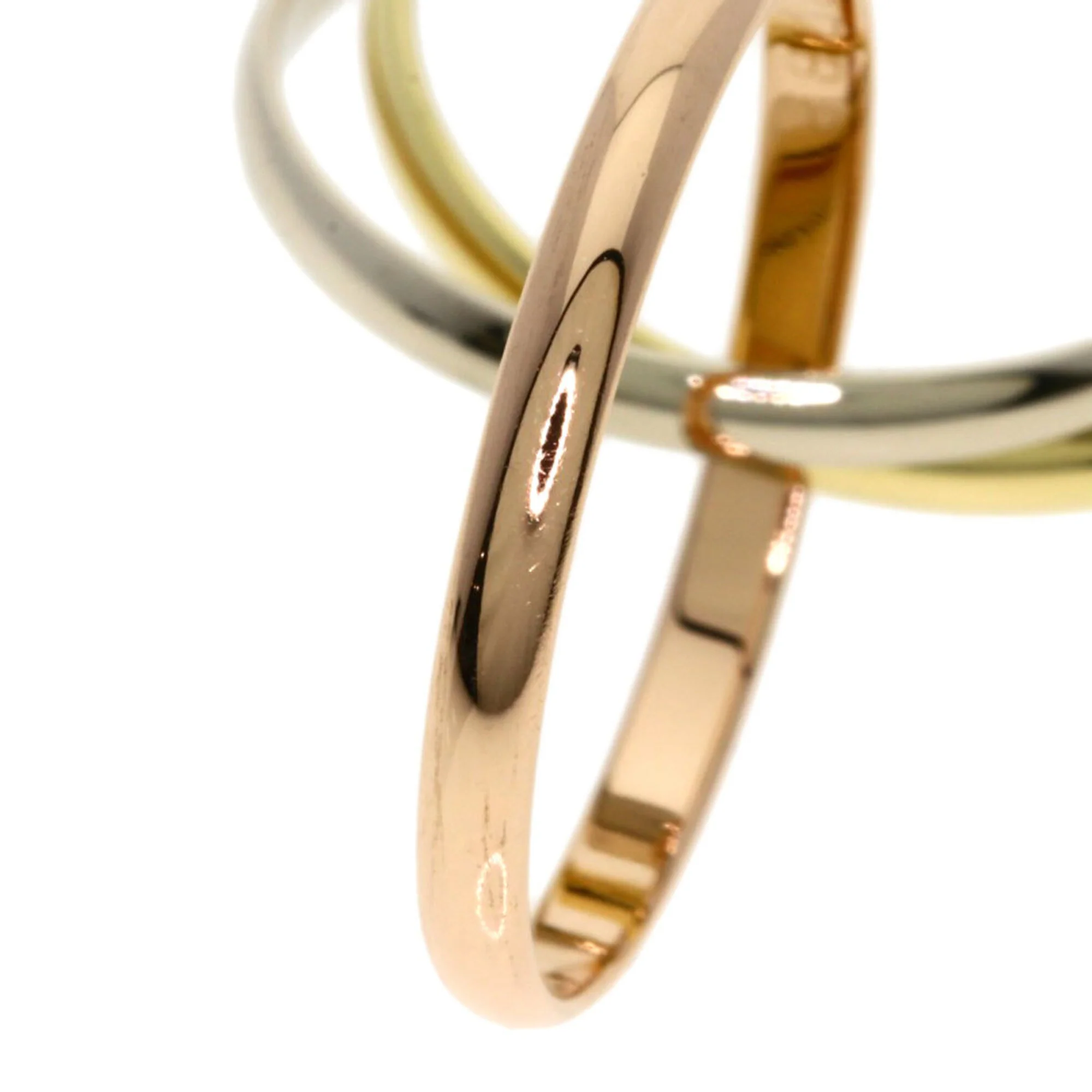 Vendome Louis Cartier Band Ring 18K Tricolor Gold - Image 6