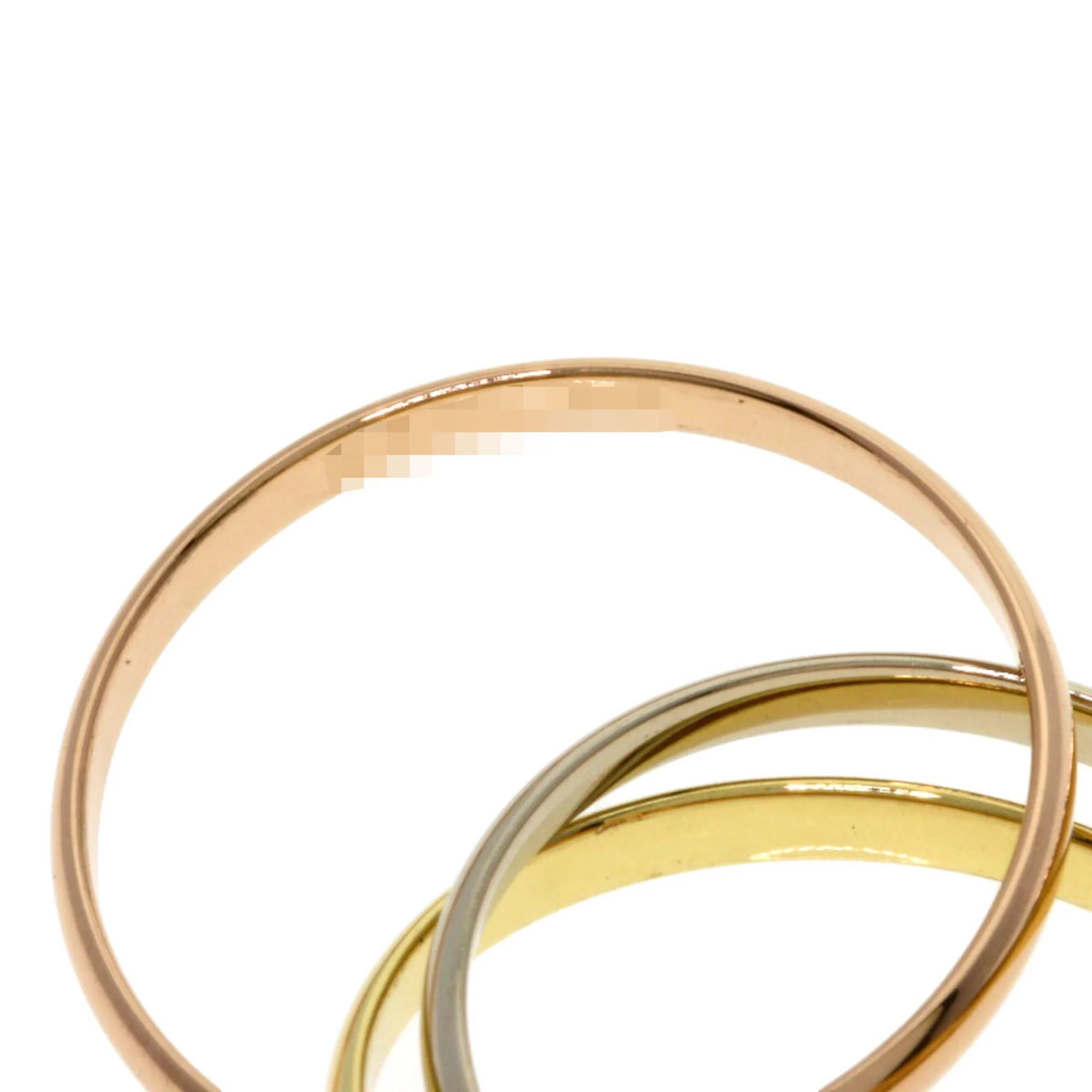 Vendome Louis Cartier Band Ring 18K Tricolor Gold - Image 7