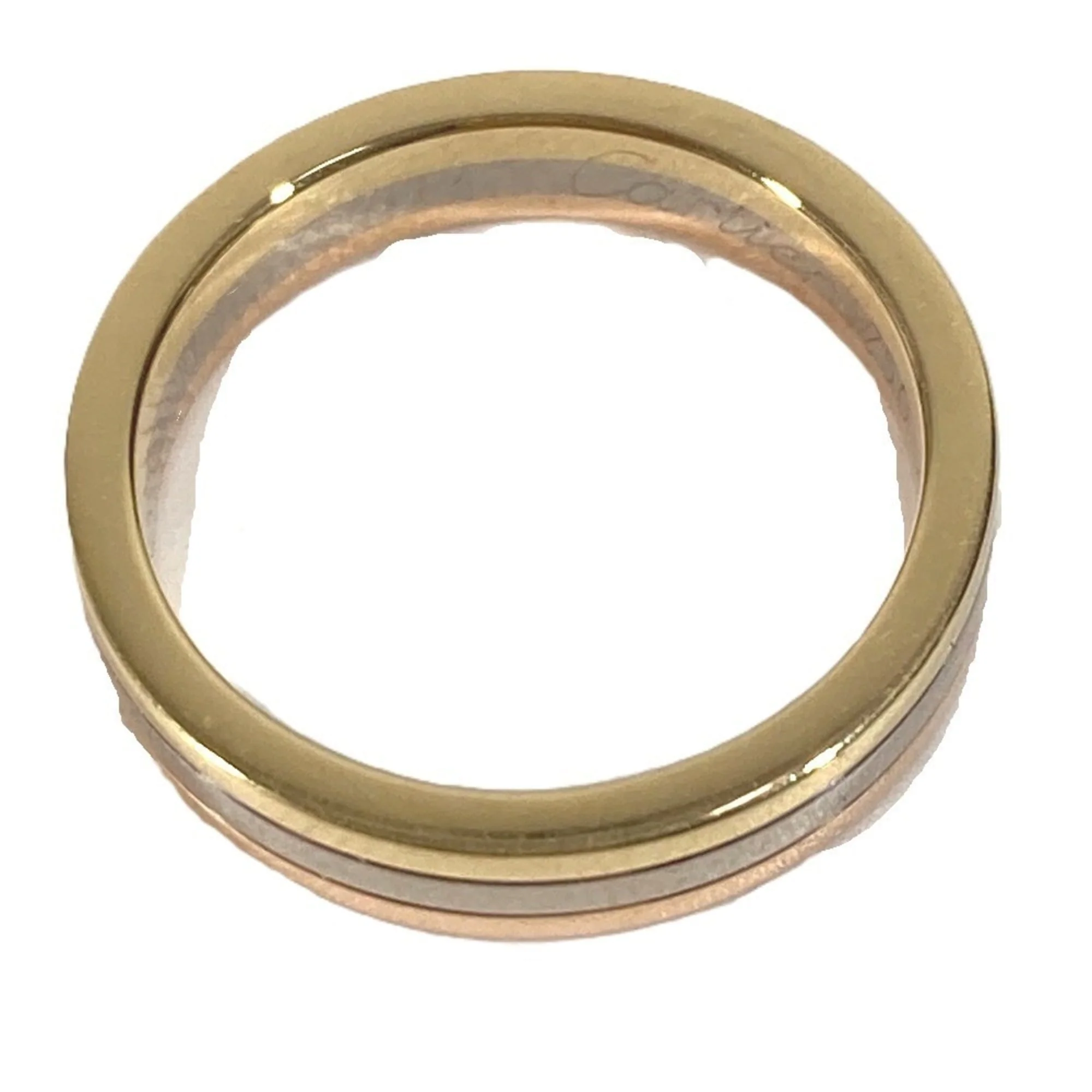 Vendome Louis Cartier Band Ring 18K Tricolor Gold - Image 3