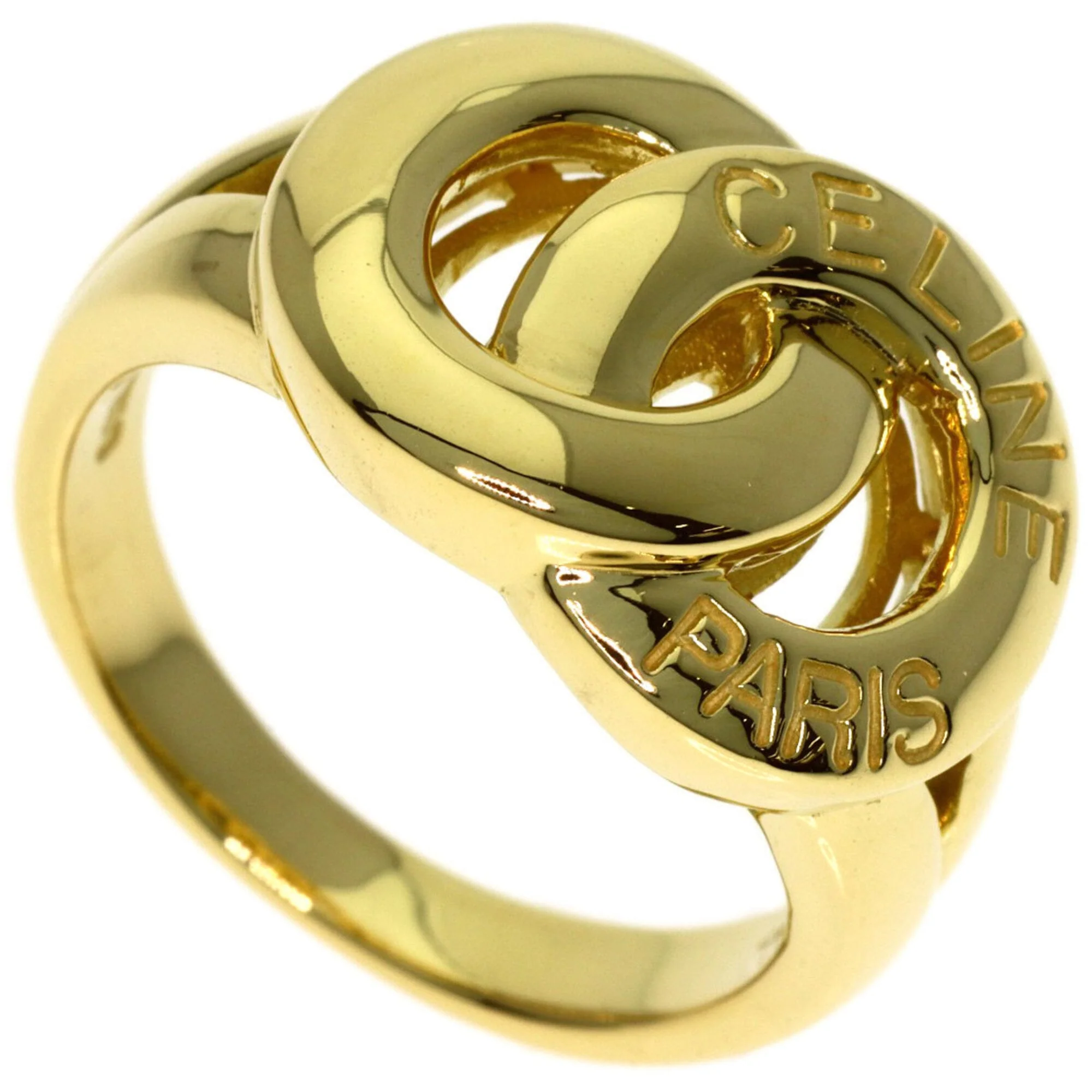 Double Circle Ring 18K Yellow Gold