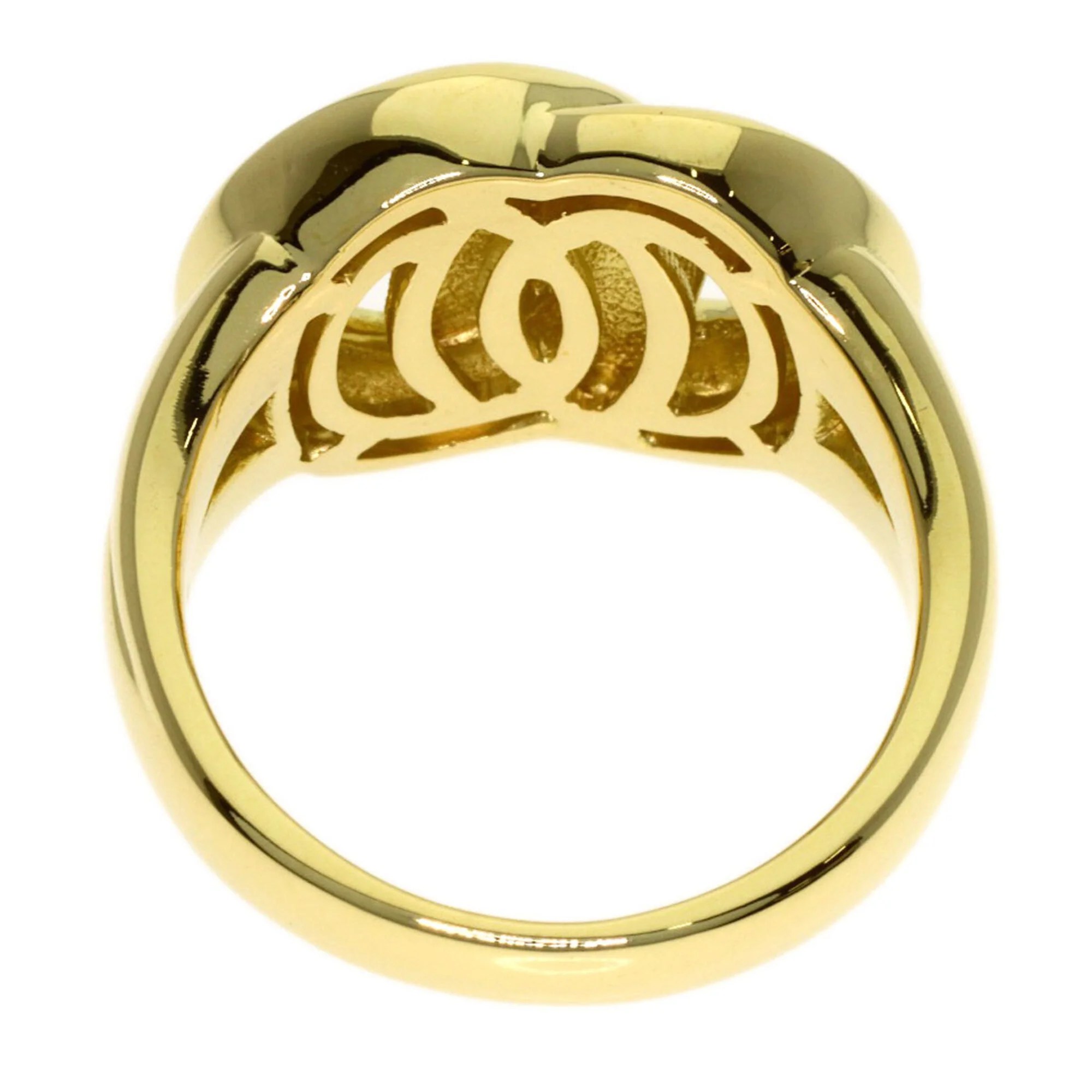 Double Circle Ring 18K Yellow Gold - Image 4