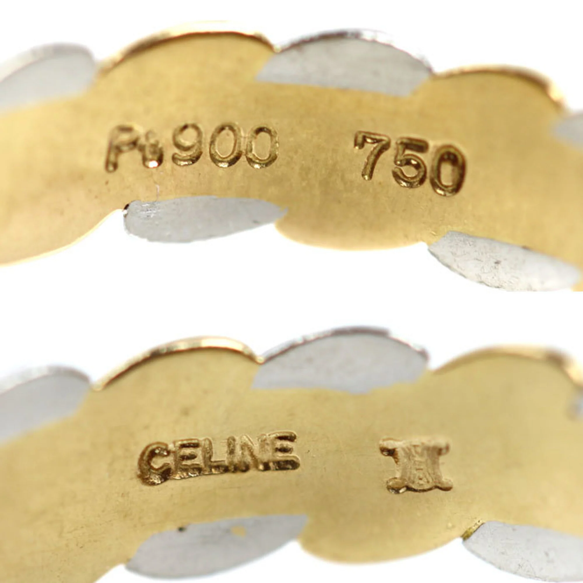 Ring Platinum and 18K Yellow Gold - Image 5
