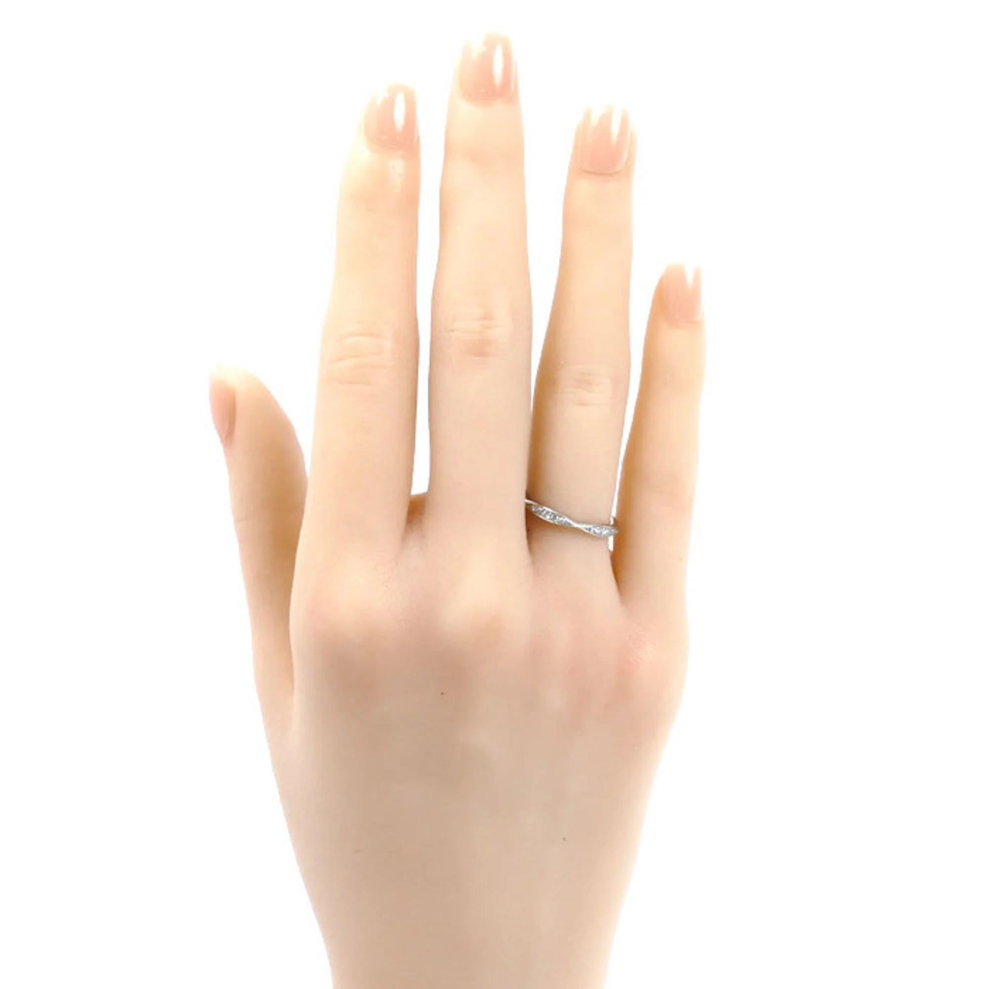 Band Ring Platinum With Diamond - Image 7