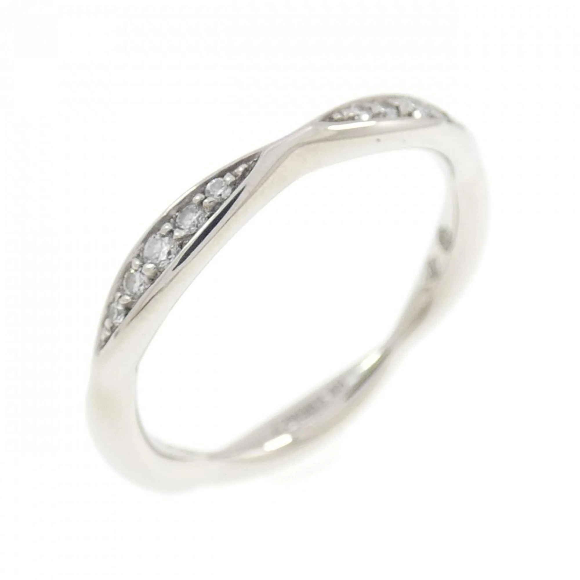 Camellia Half Eternity Ring Platinum