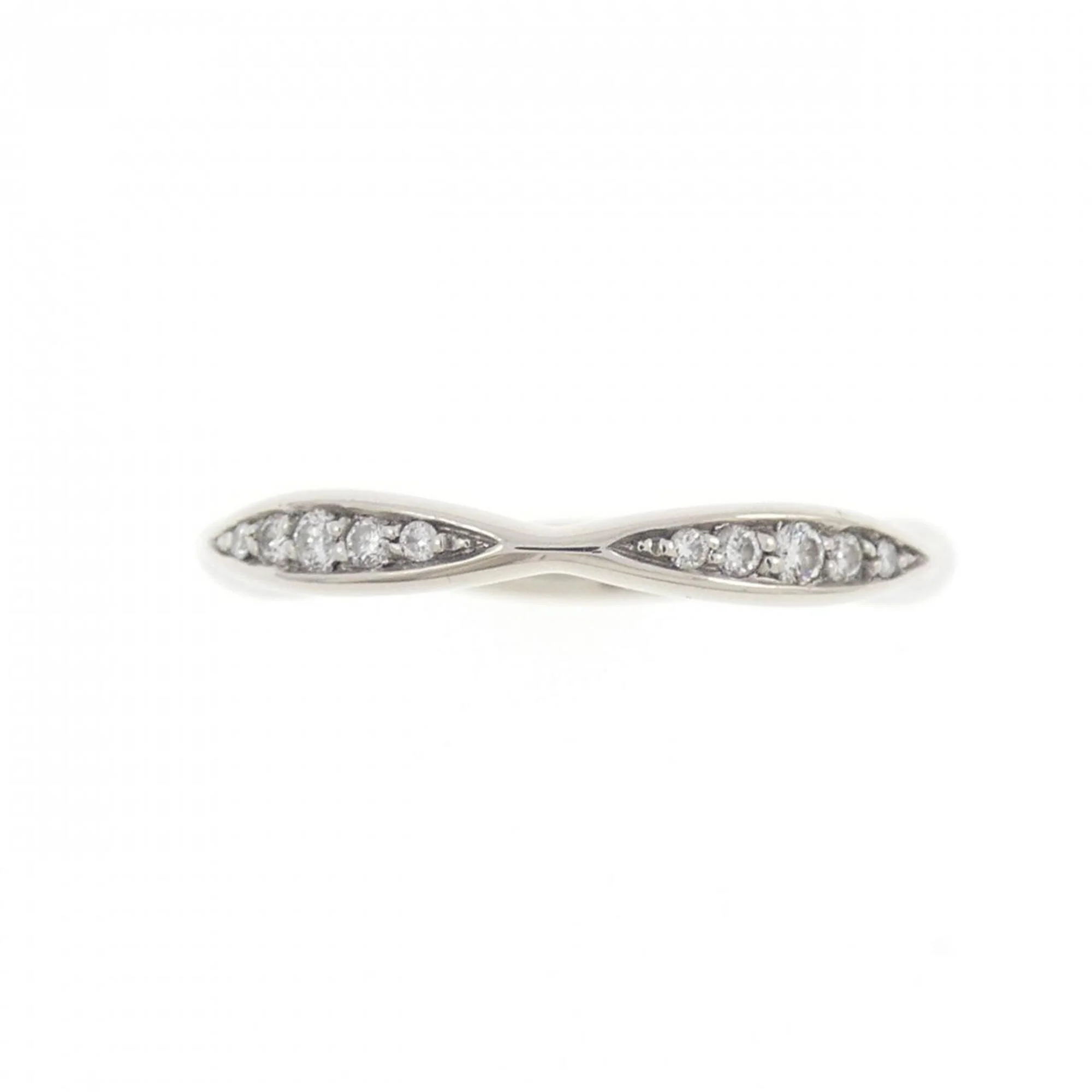 Camellia Half Eternity Ring Platinum - Image 2