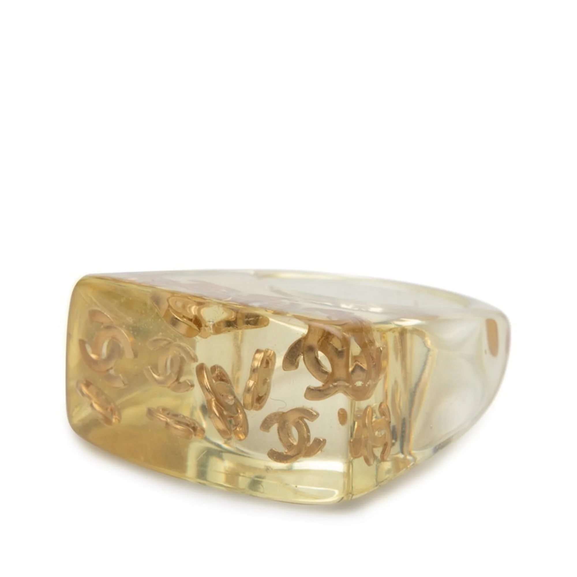 CC Logo Ring Gold-Tone Metal