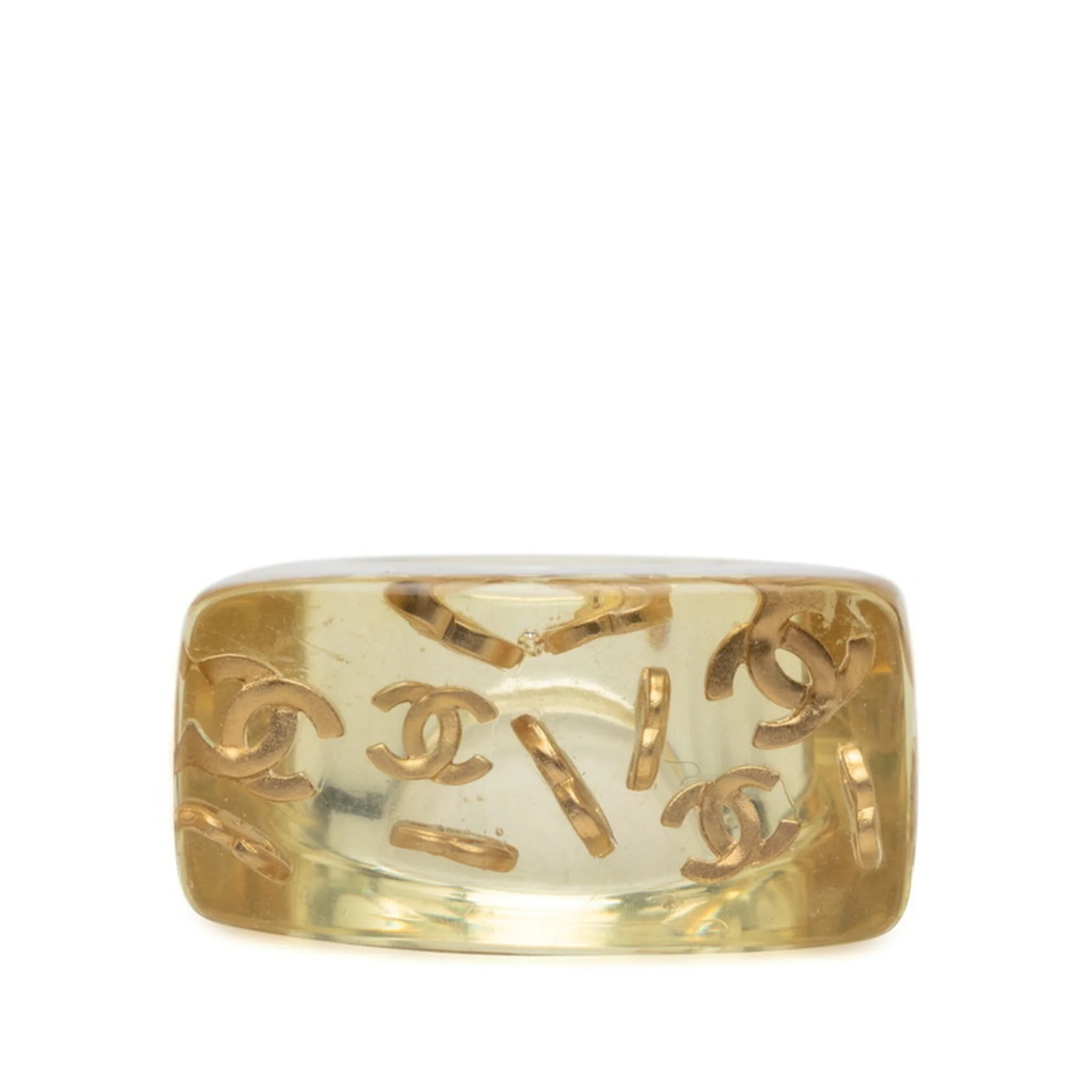 CC Logo Ring Gold-Tone Metal - Image 2