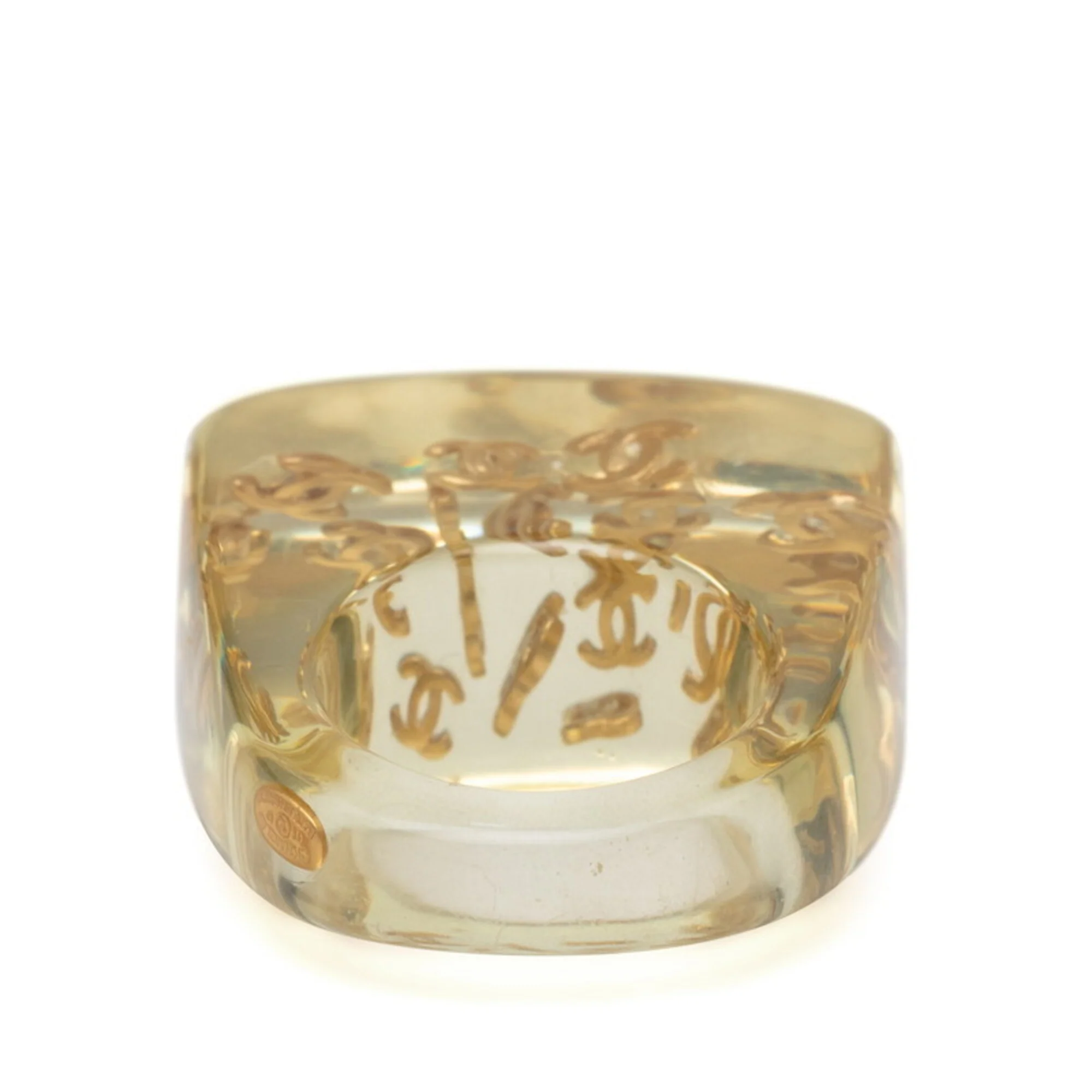 CC Logo Ring Gold-Tone Metal - Image 3