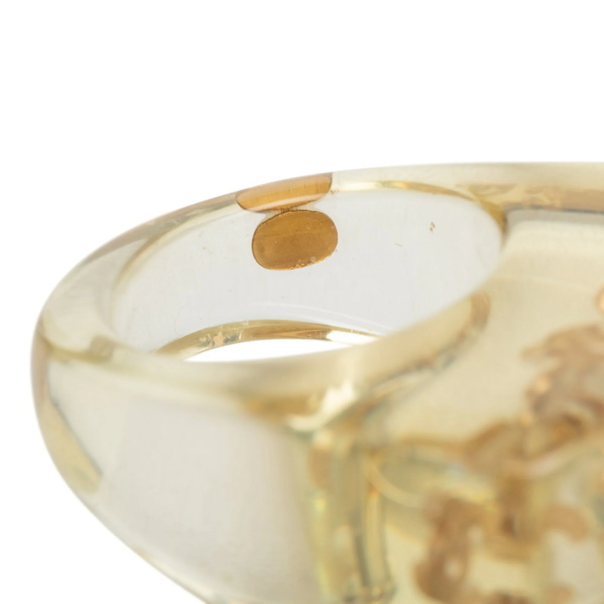 CC Logo Ring Gold-Tone Metal - Image 4