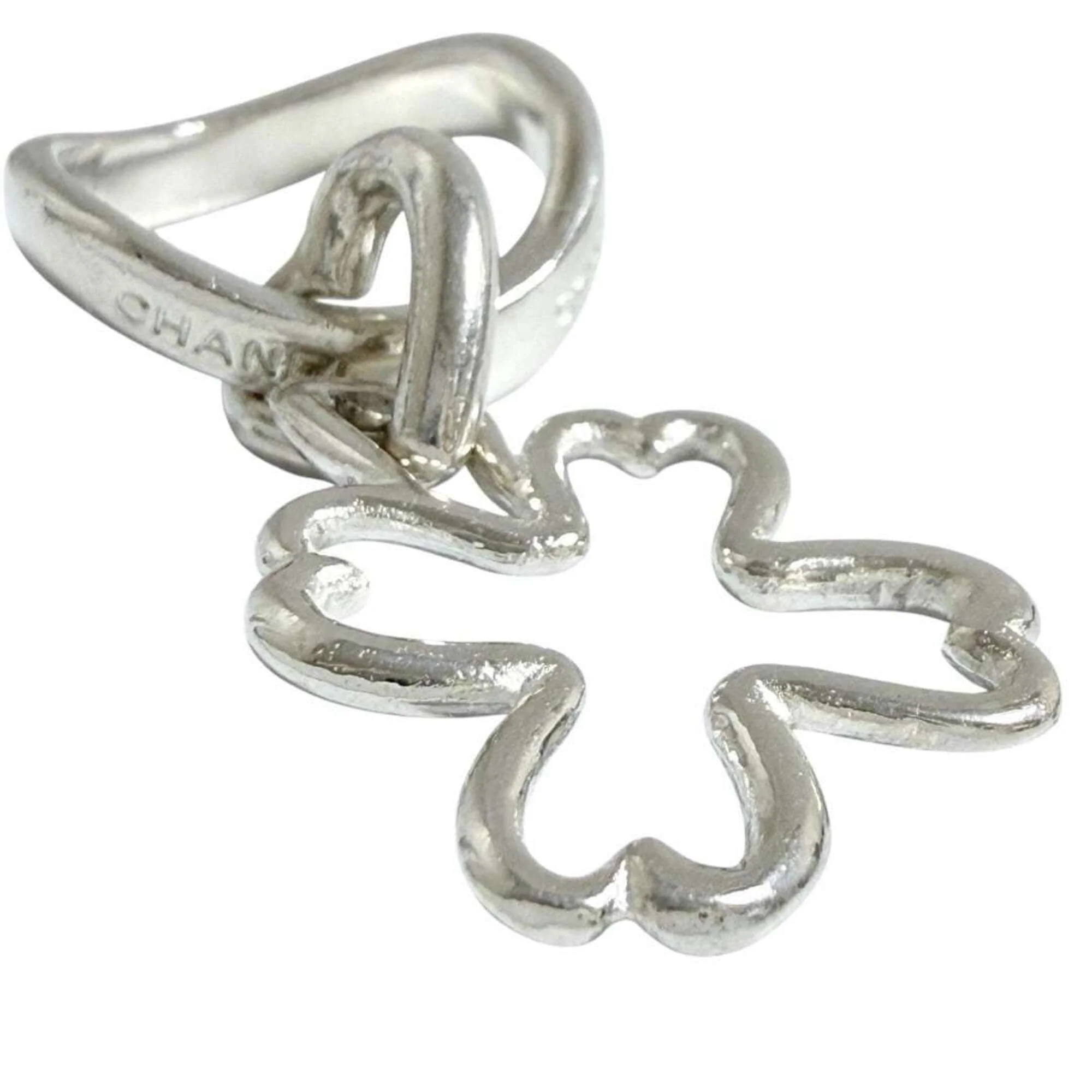 Clover Heart Ring Sterling Silver