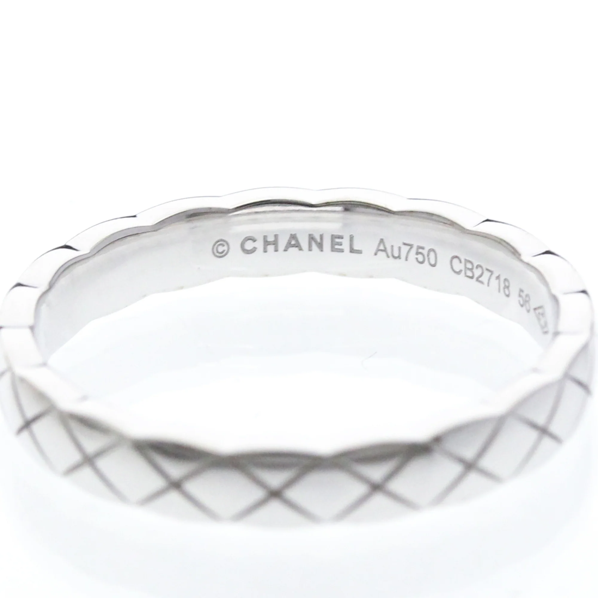 Coco Crush Ring 18K White Gold Mini - Image 5