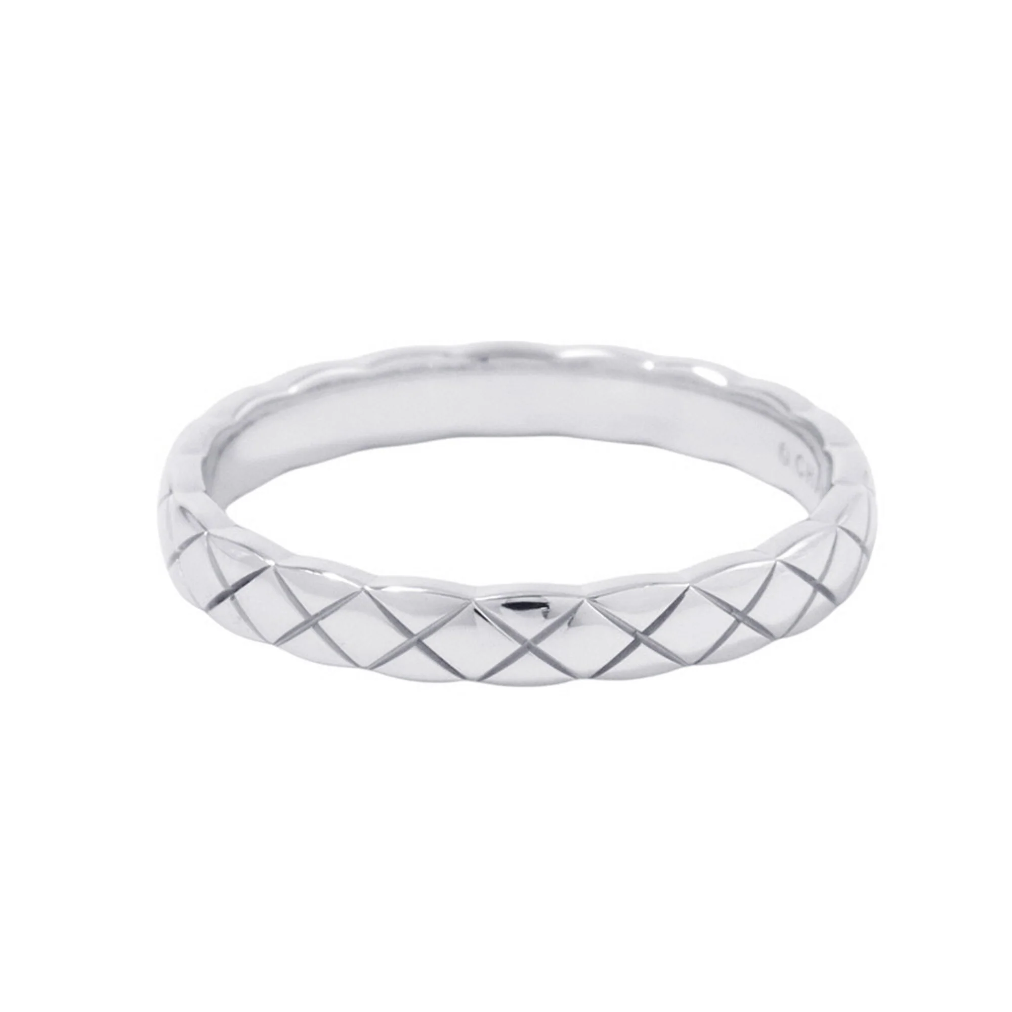Coco Crush Ring 18K White Gold Mini - Image 2