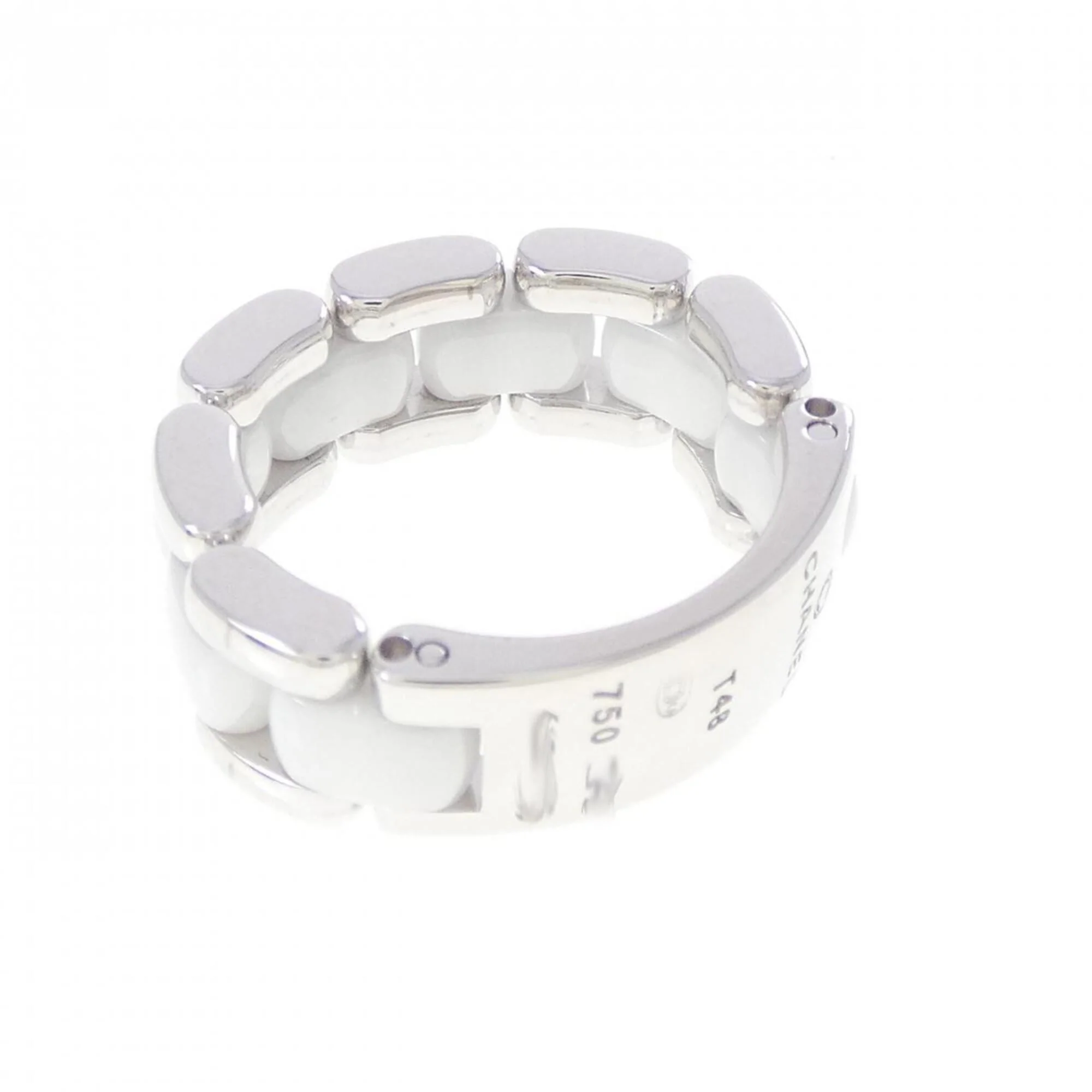 Ring Ceramic and 18K White Gold - Image 2