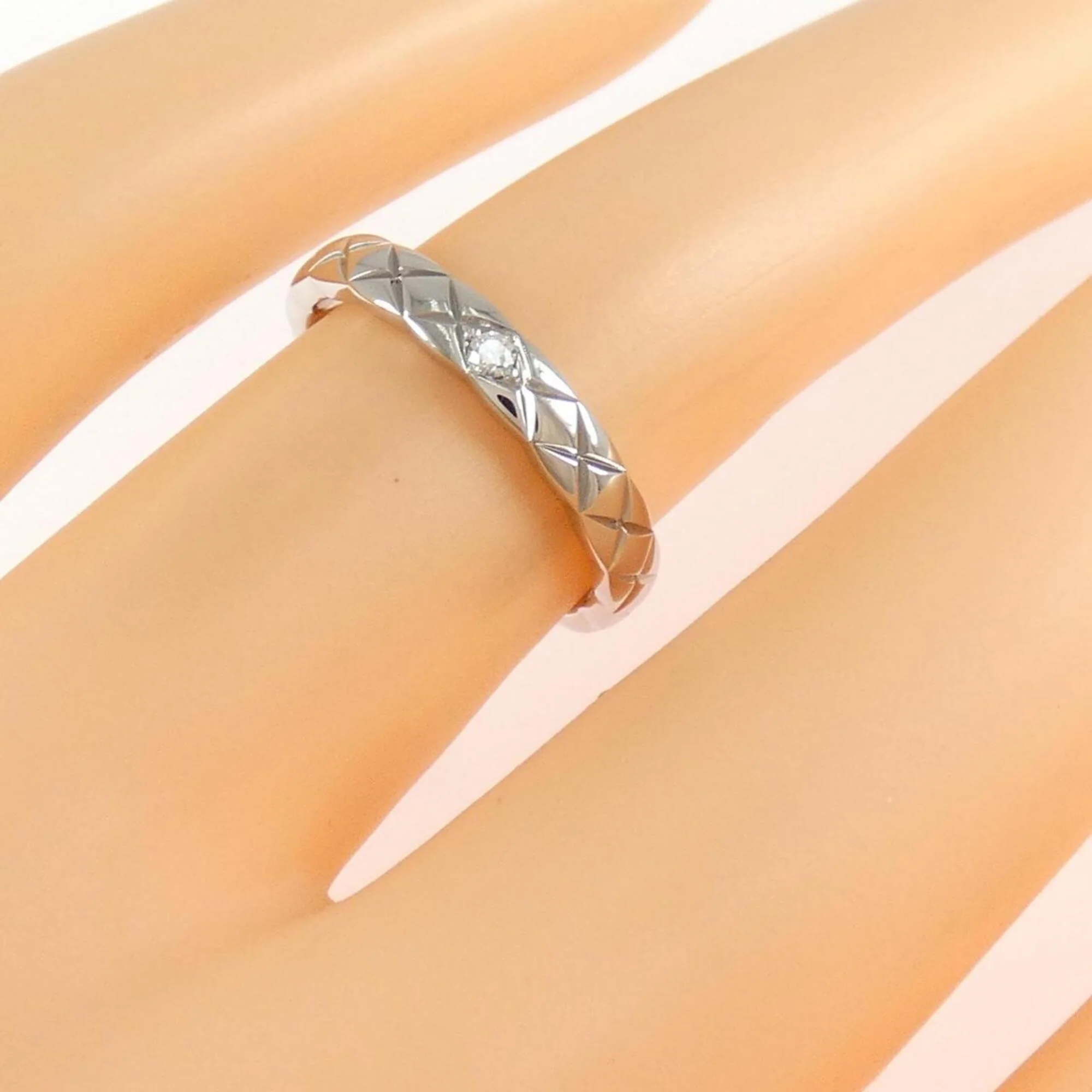 Ring Platinum Small with Diamond - Image 4