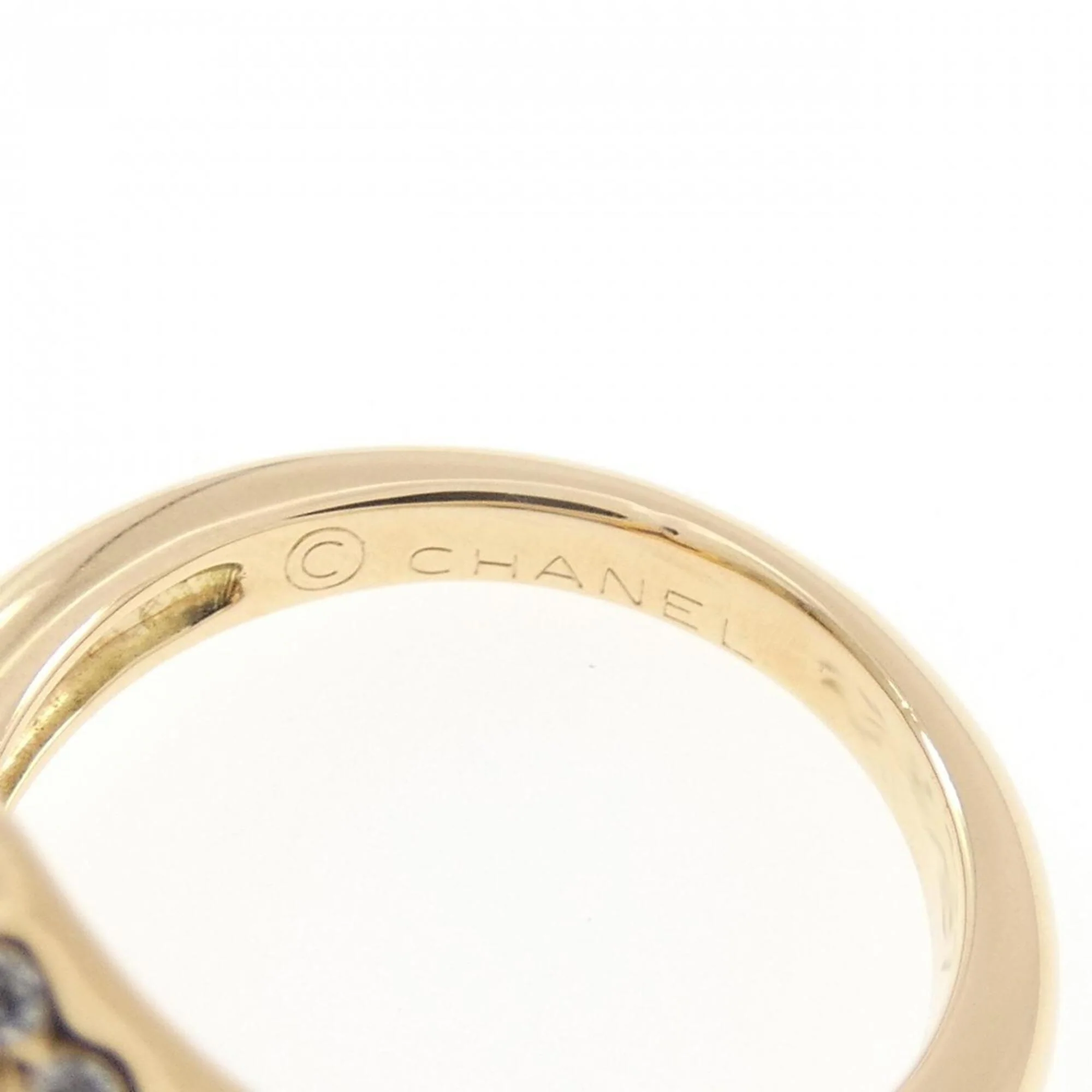 Volute Ring 18K Yellow Gold with Amethyst and Diamond - Image 4