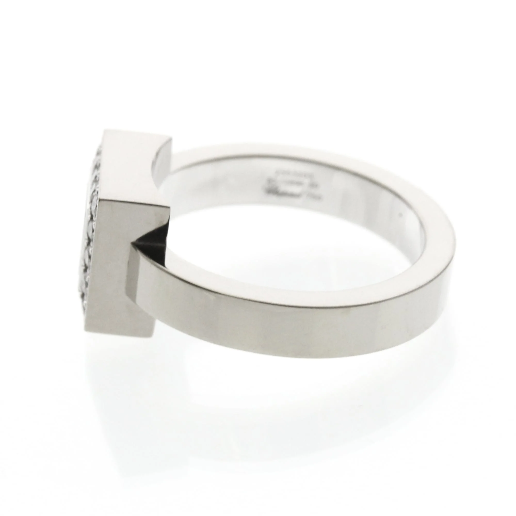 Band Ring 18K White Gold with Diamond - Image 2