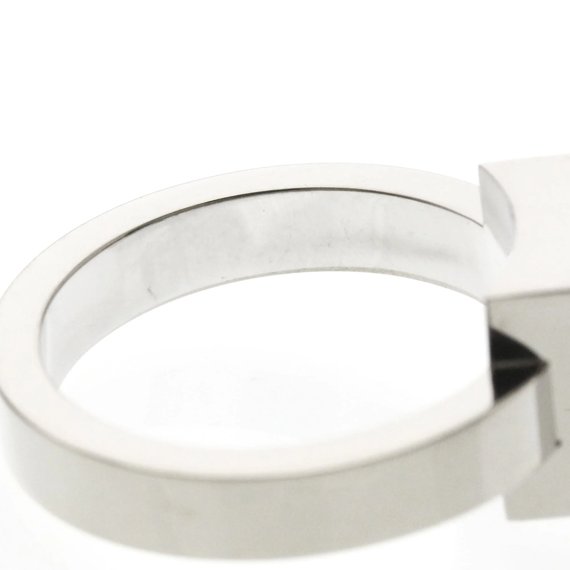Band Ring 18K White Gold with Diamond - Image 8