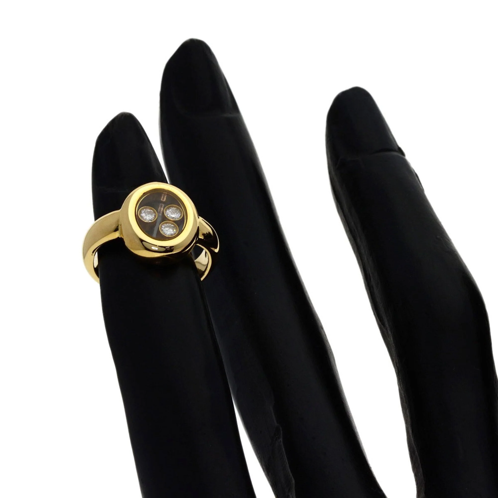 Happy Diamonds Ring 18K Yellow Gold with Diamond - Image 7