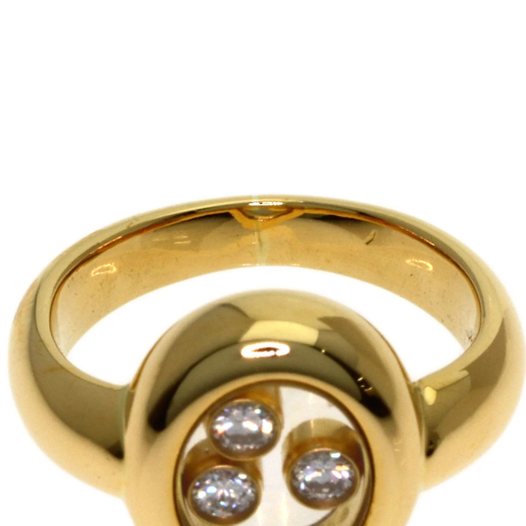 Happy Diamonds Ring 18K Yellow Gold with Diamond - Image 8