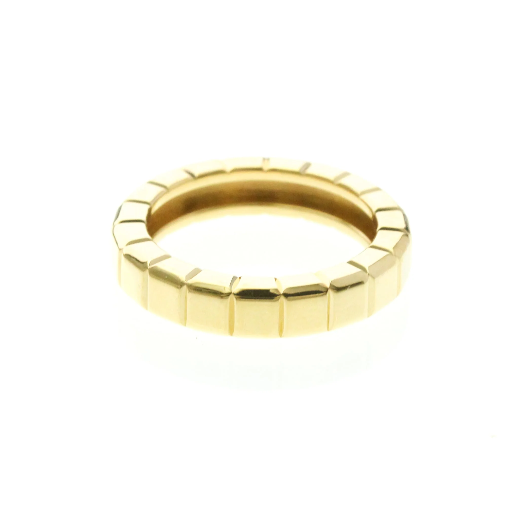 Ice Cube Band Ring 18K Yellow Gold with Diamond - Image 3