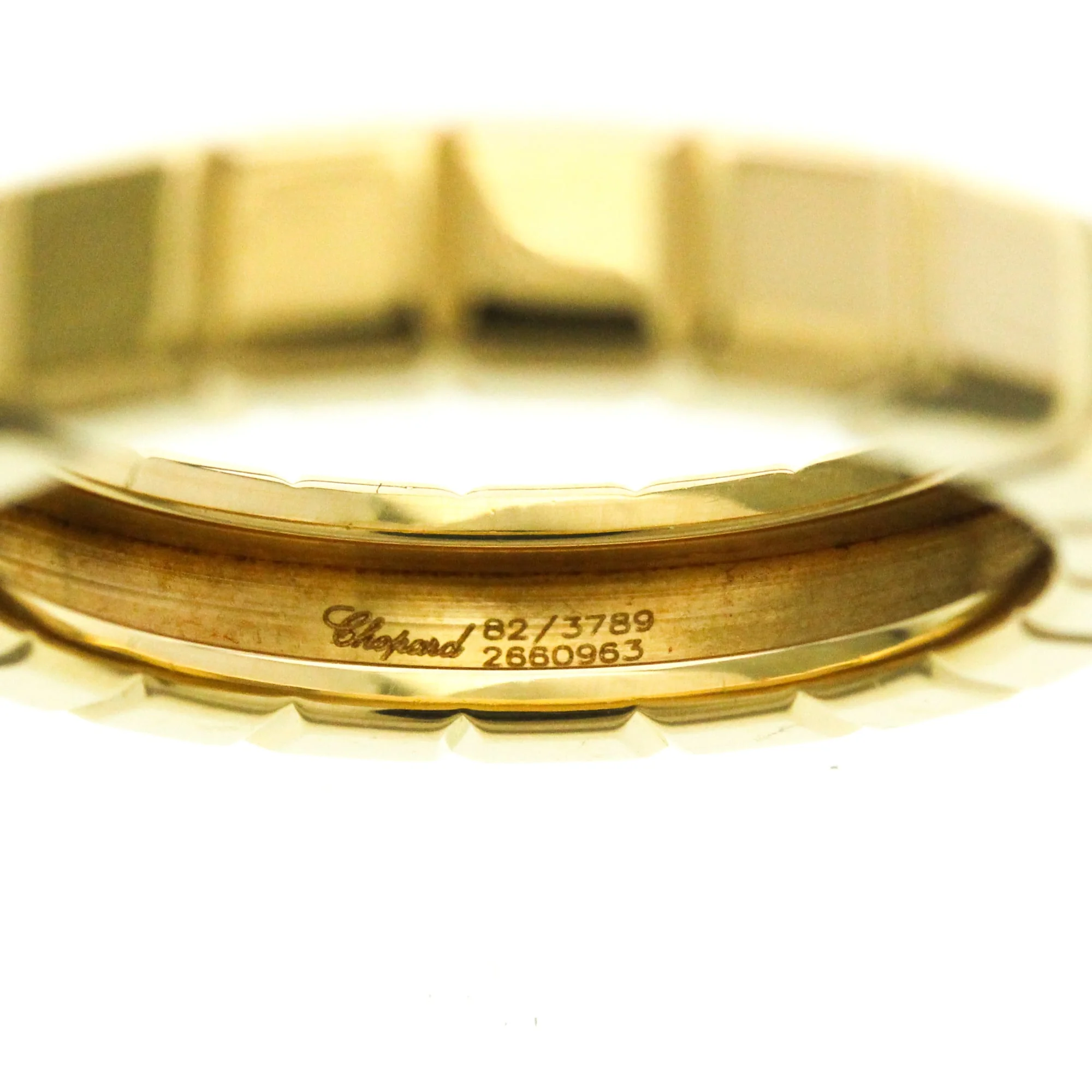 Ice Cube Band Ring 18K Yellow Gold with Diamond - Image 9
