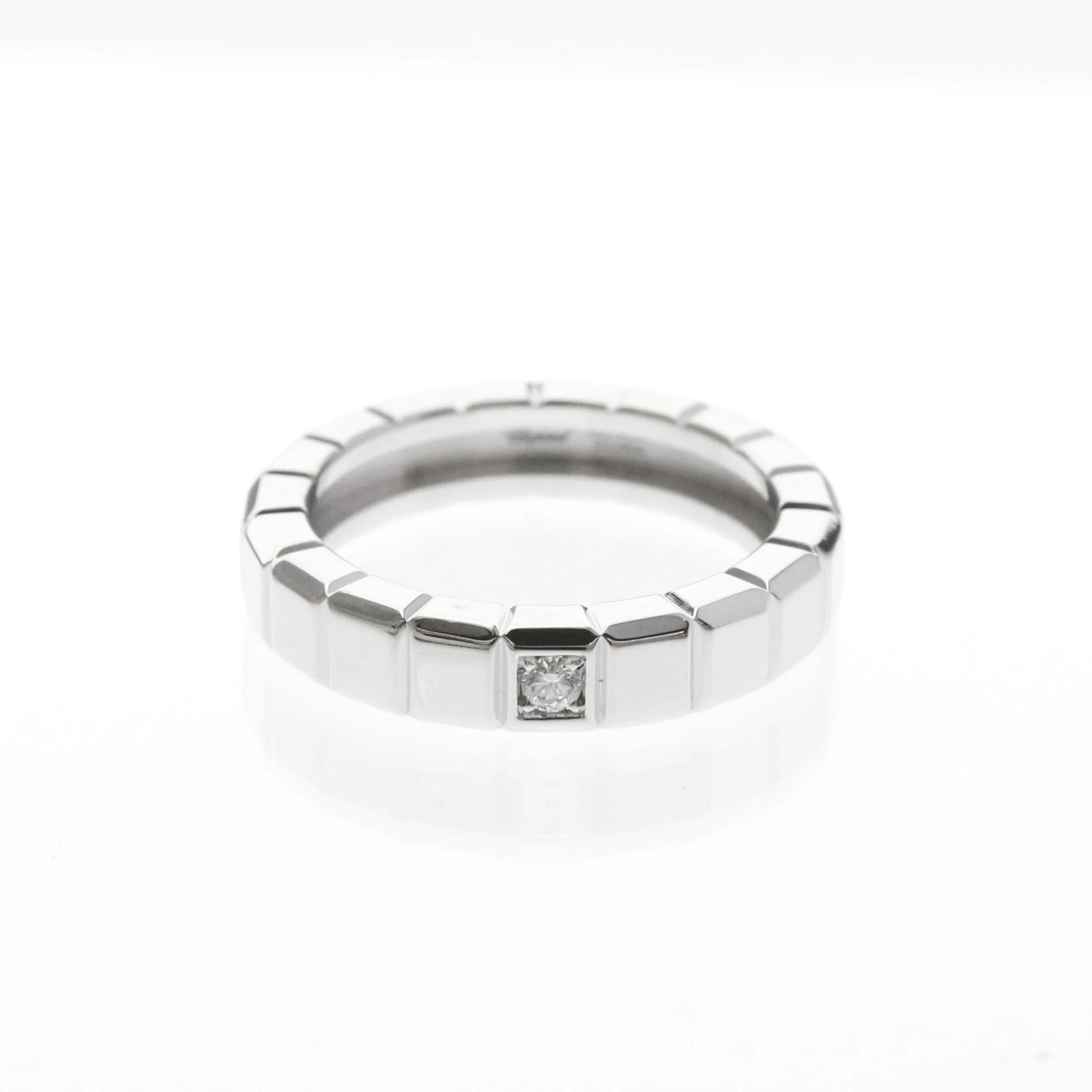 Ice Cube Ring 18K White Gold with Diamond