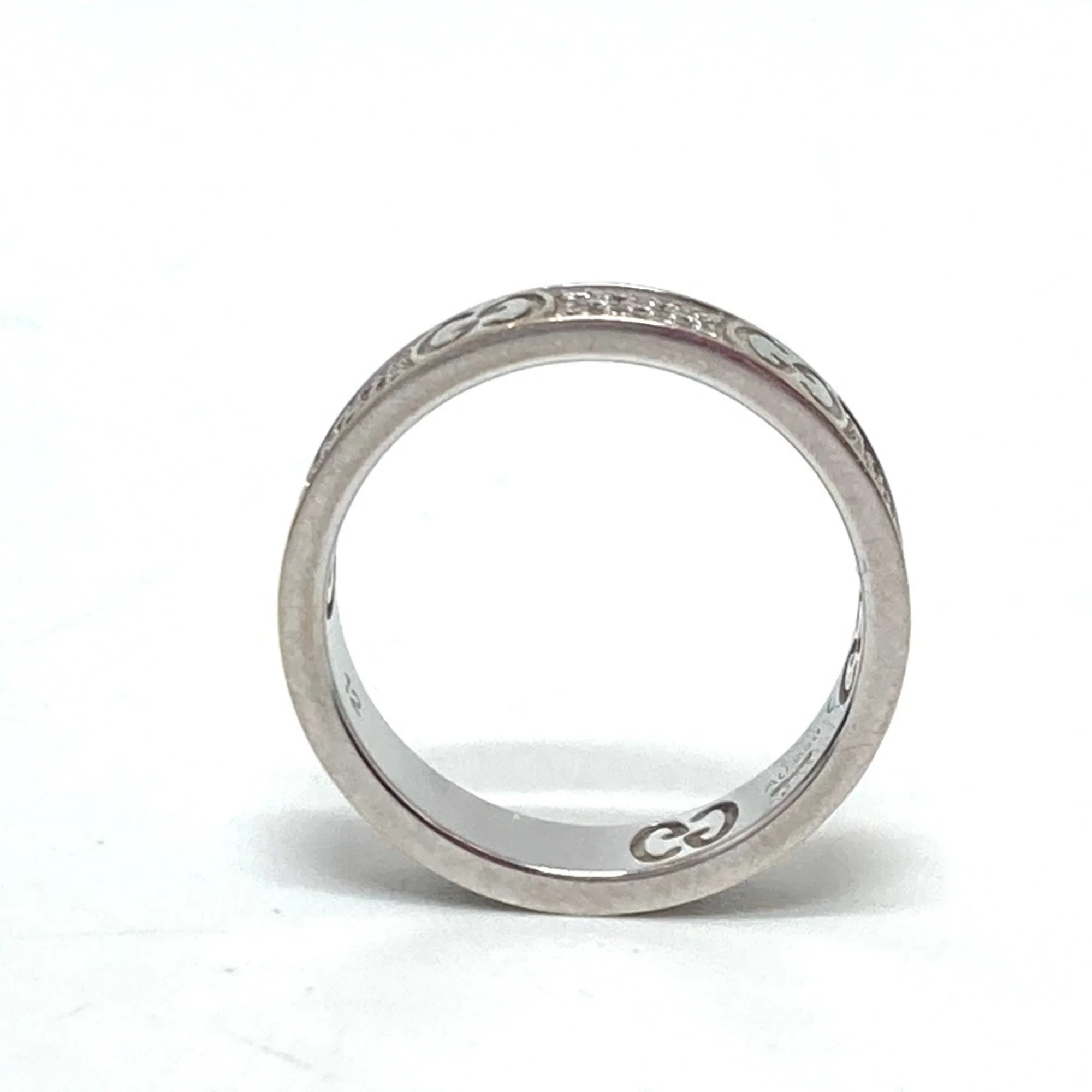Band Ring 18K White Gold with Diamond - Image 5