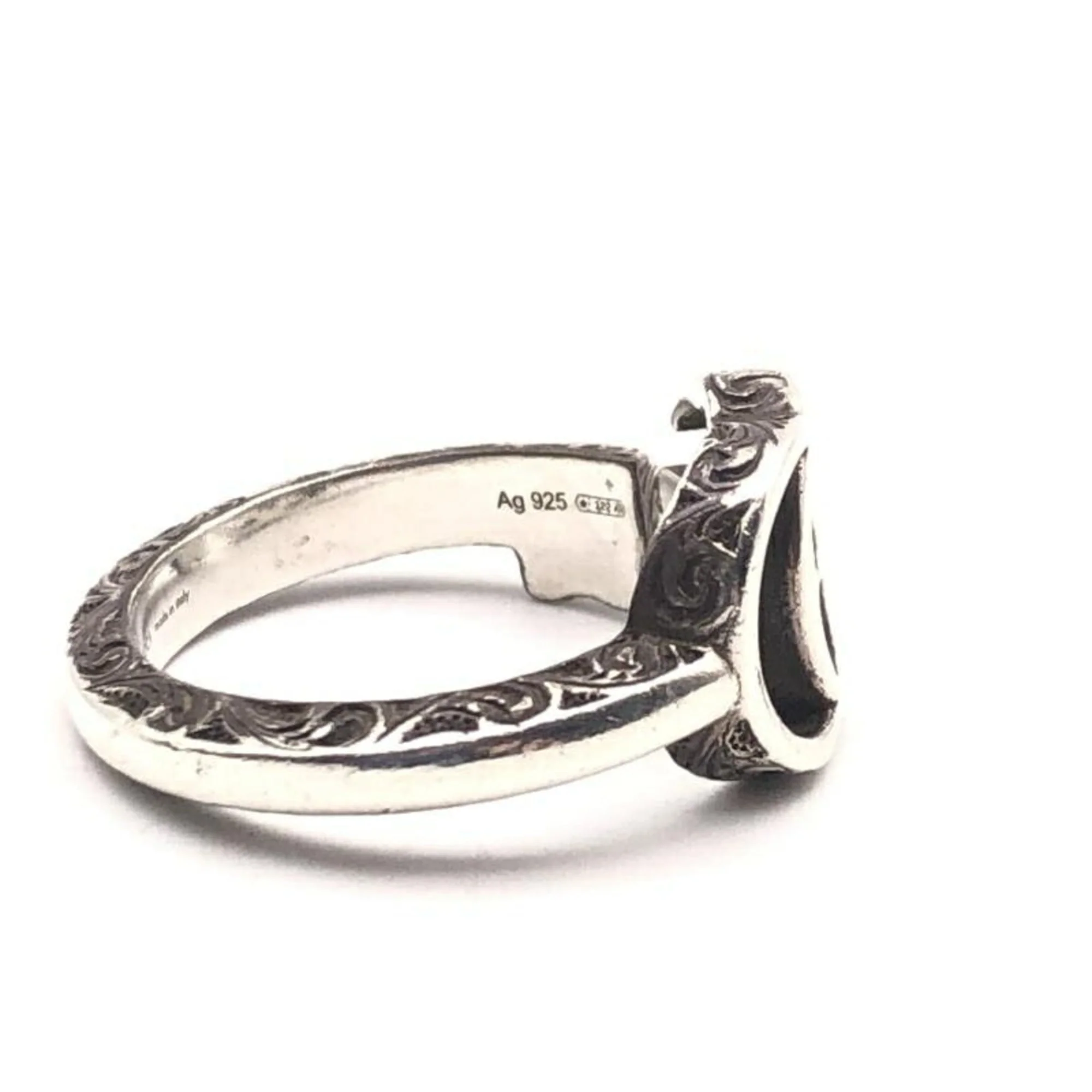 Double G Key Motif Ring - Image 4