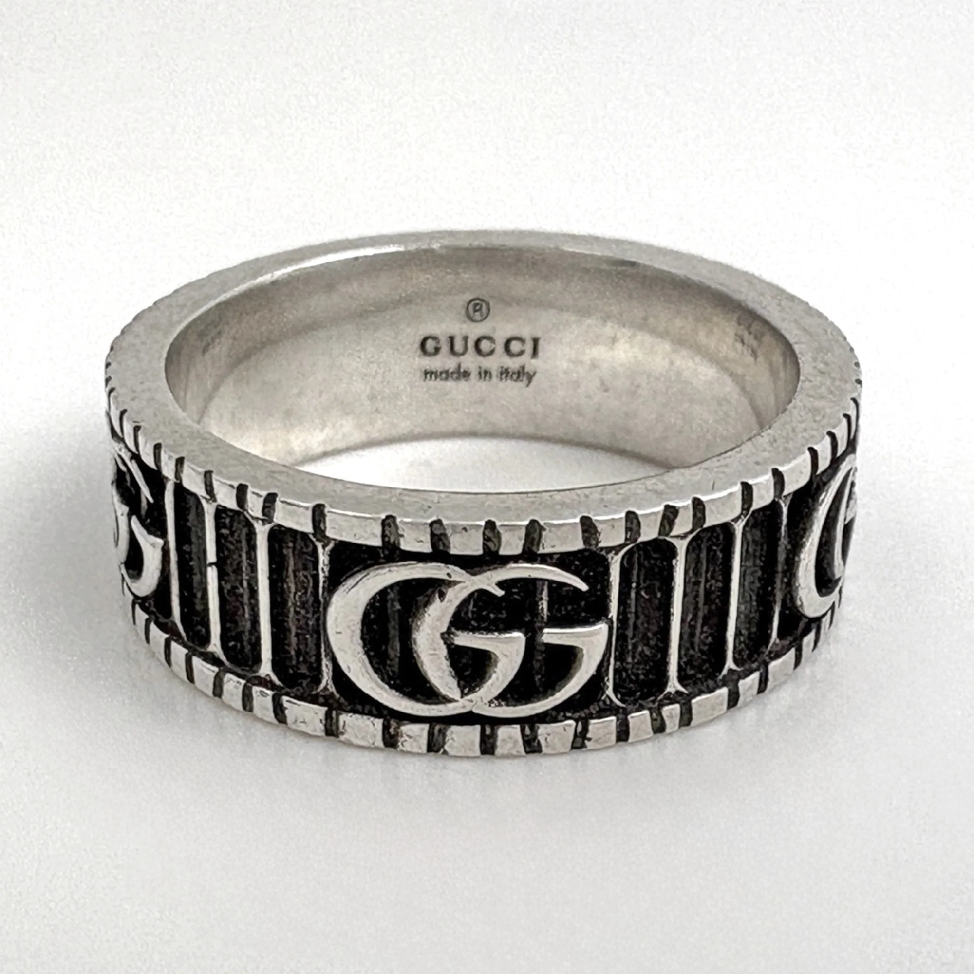 Double G Wide Ring Sterling Silver - Image 2