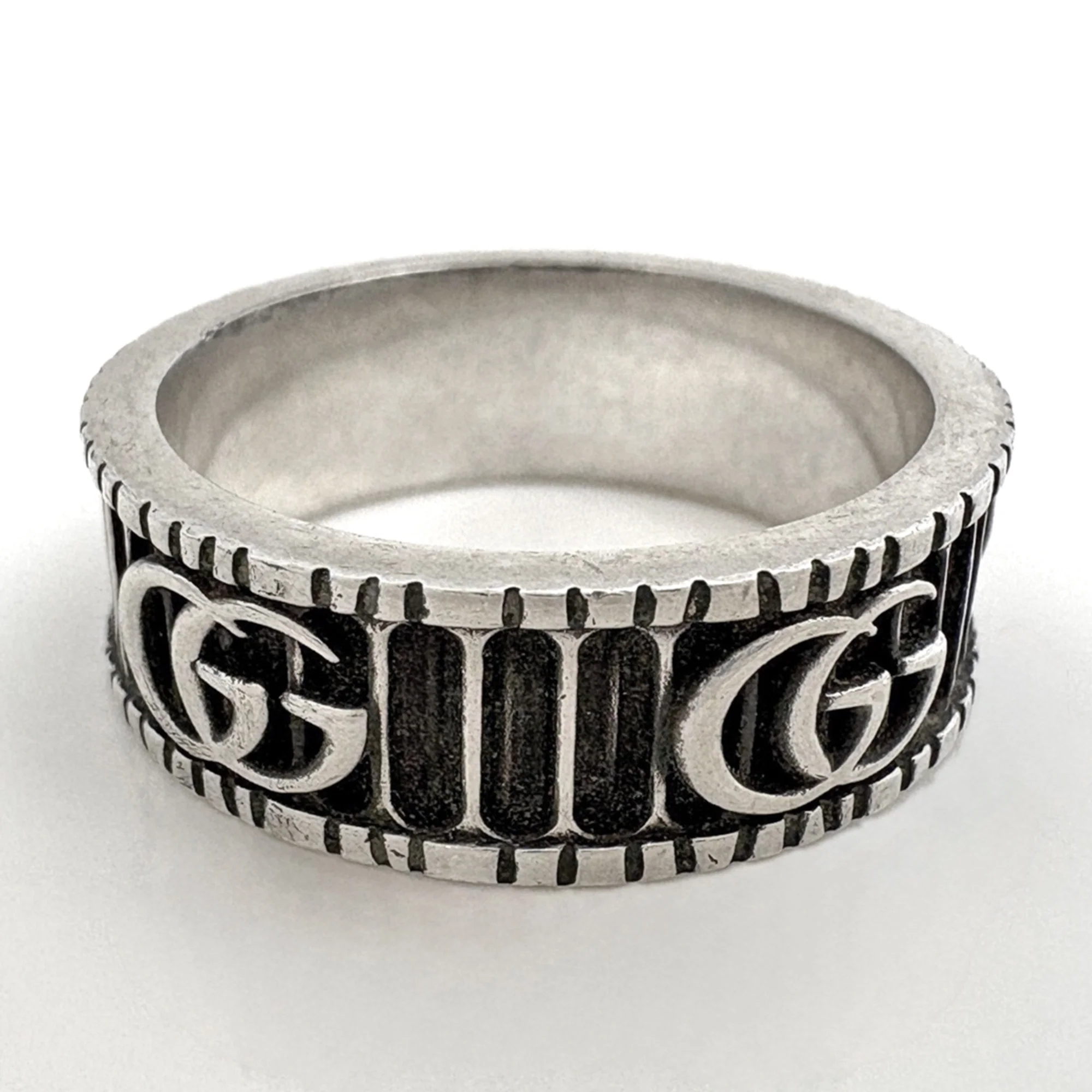 Double G Wide Ring Sterling Silver - Image 3