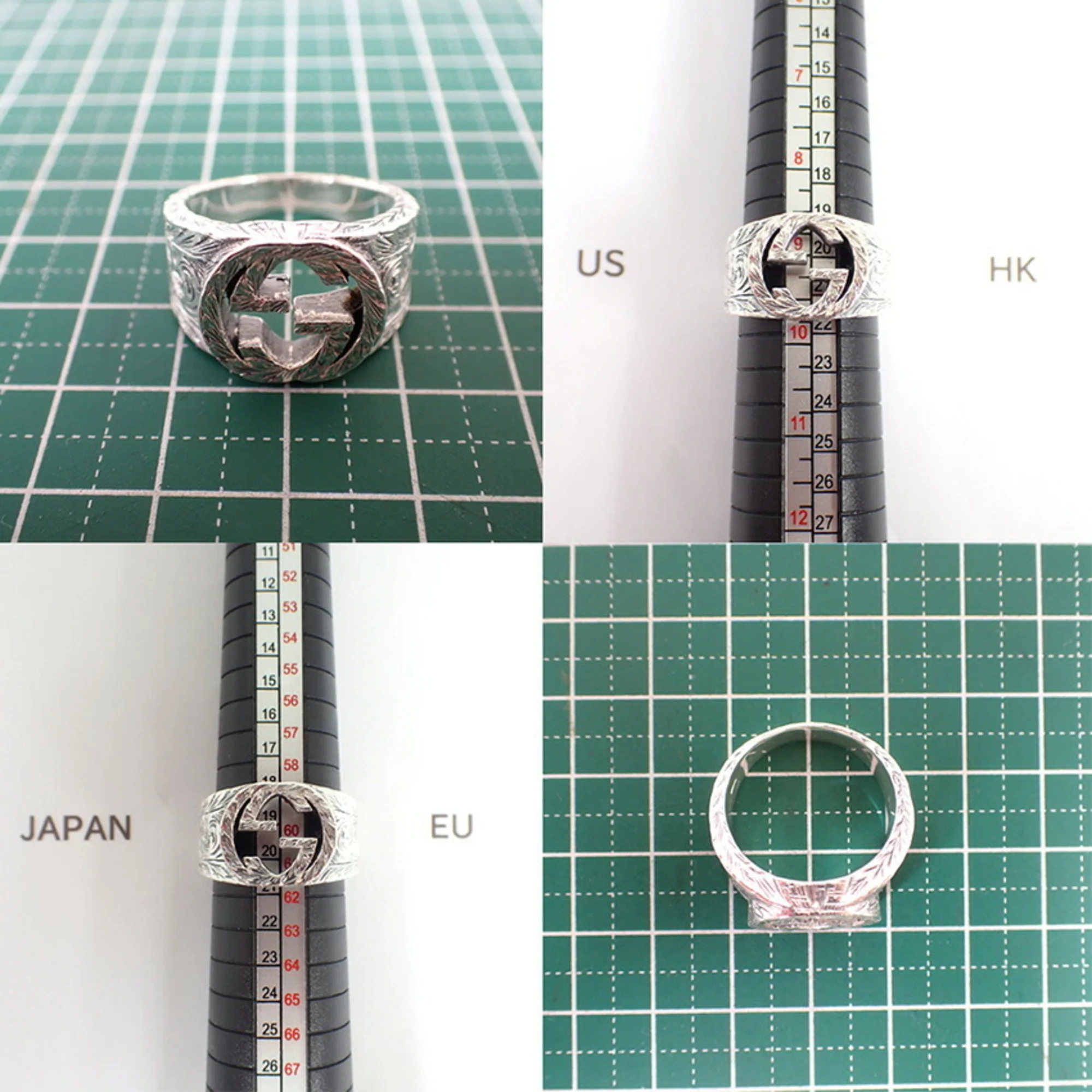 Interlocking G Arabesque Ring Sterling Silver - Image 9
