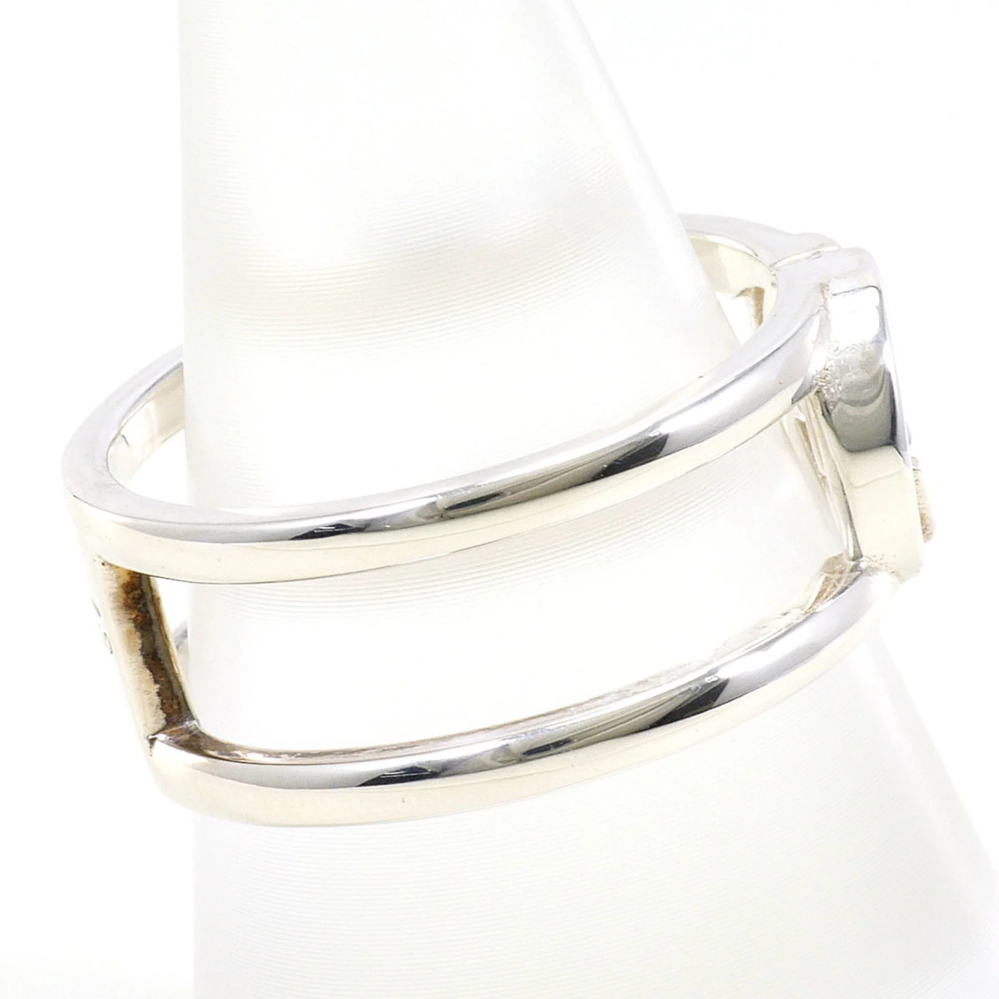 Interlocking G Open Ring Sterling Silver - Image 2